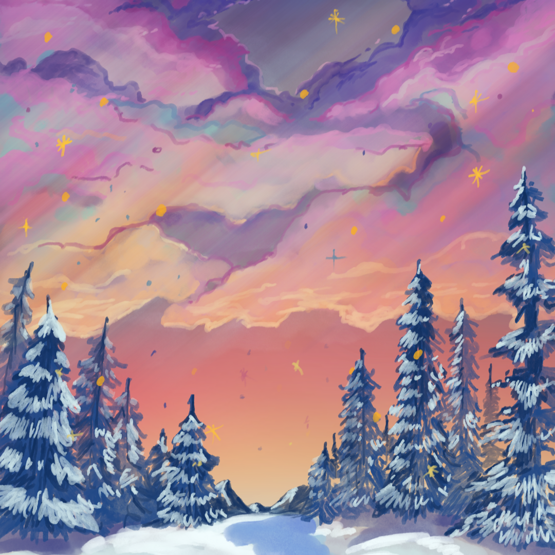 "Dreamy Winter Sunset" Print