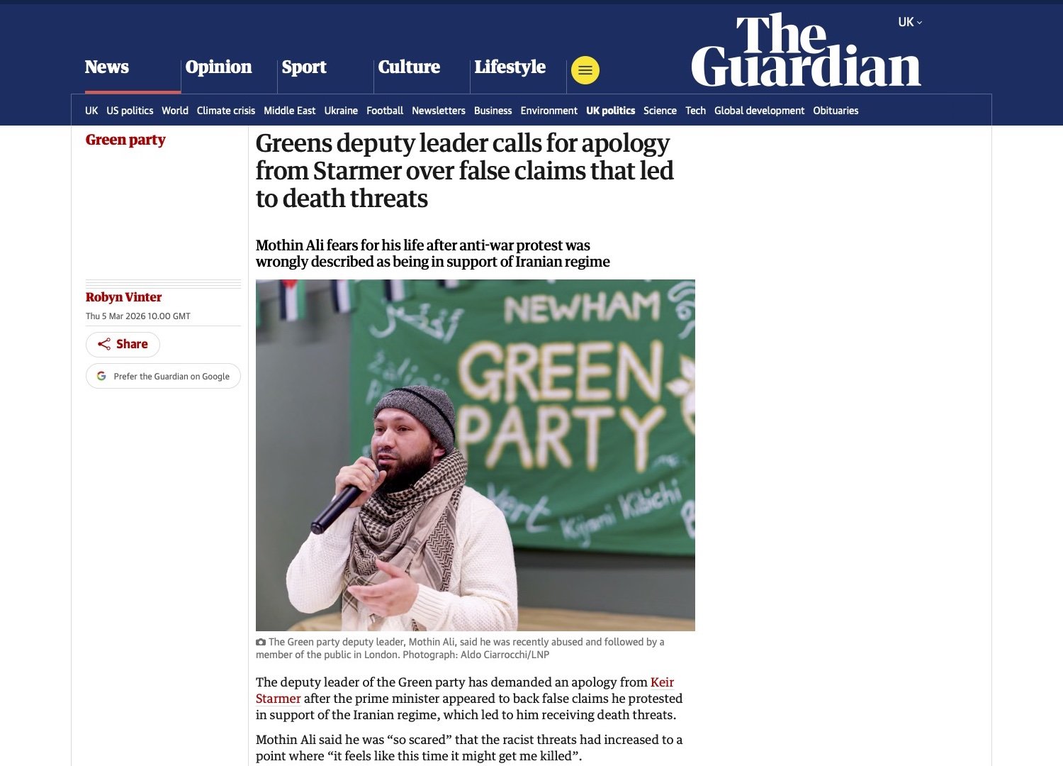 Guardian 5th March 2026