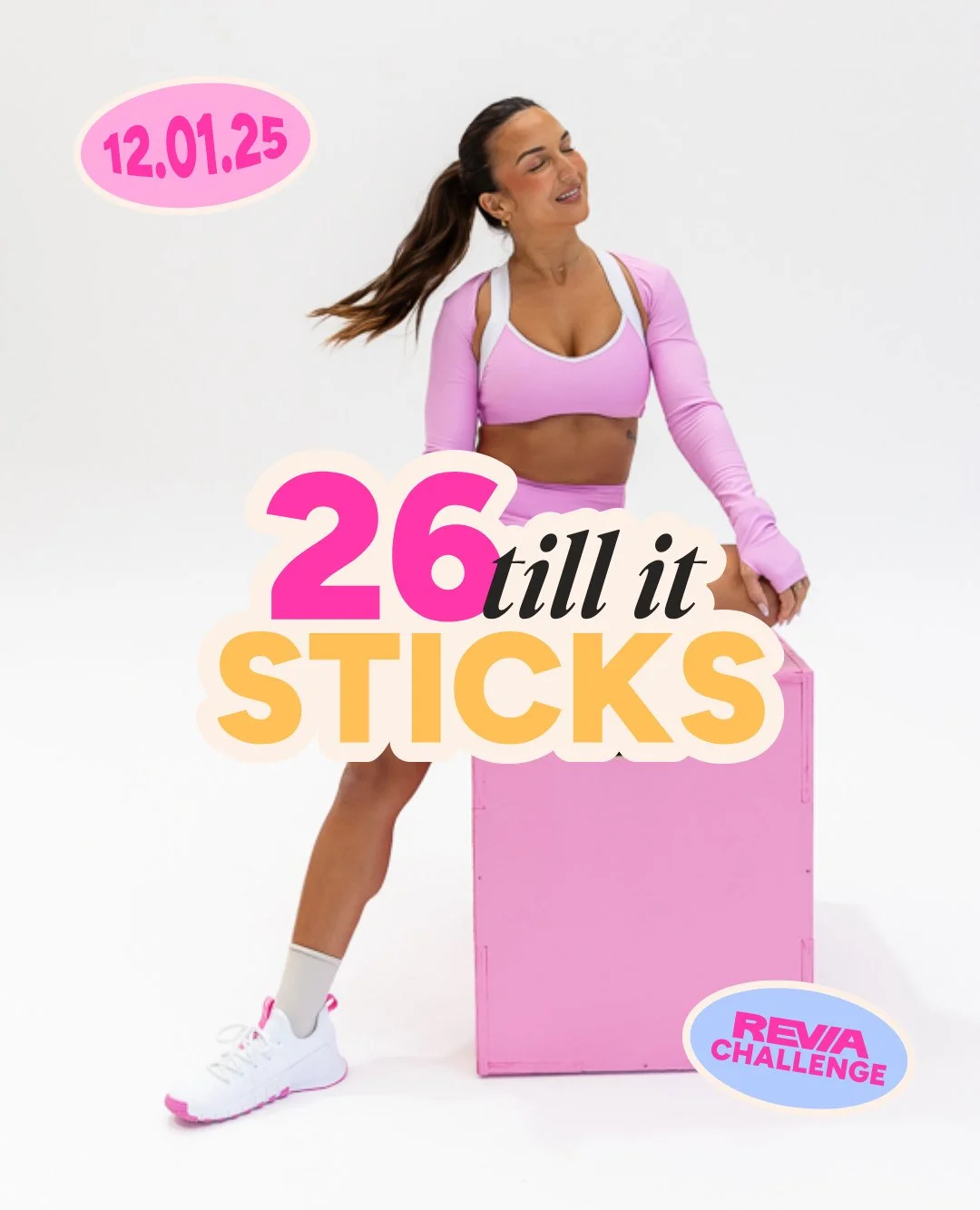 Our official first Revia Challenge Starts Monday Jan 12⁠
💫 26 till it Sticks⁠
I&rsquo;m asking you to commit to 26 minutes for 2026. We are going to start the year successfully completing a challenge you sign up for. Together, we&rsquo;re building a