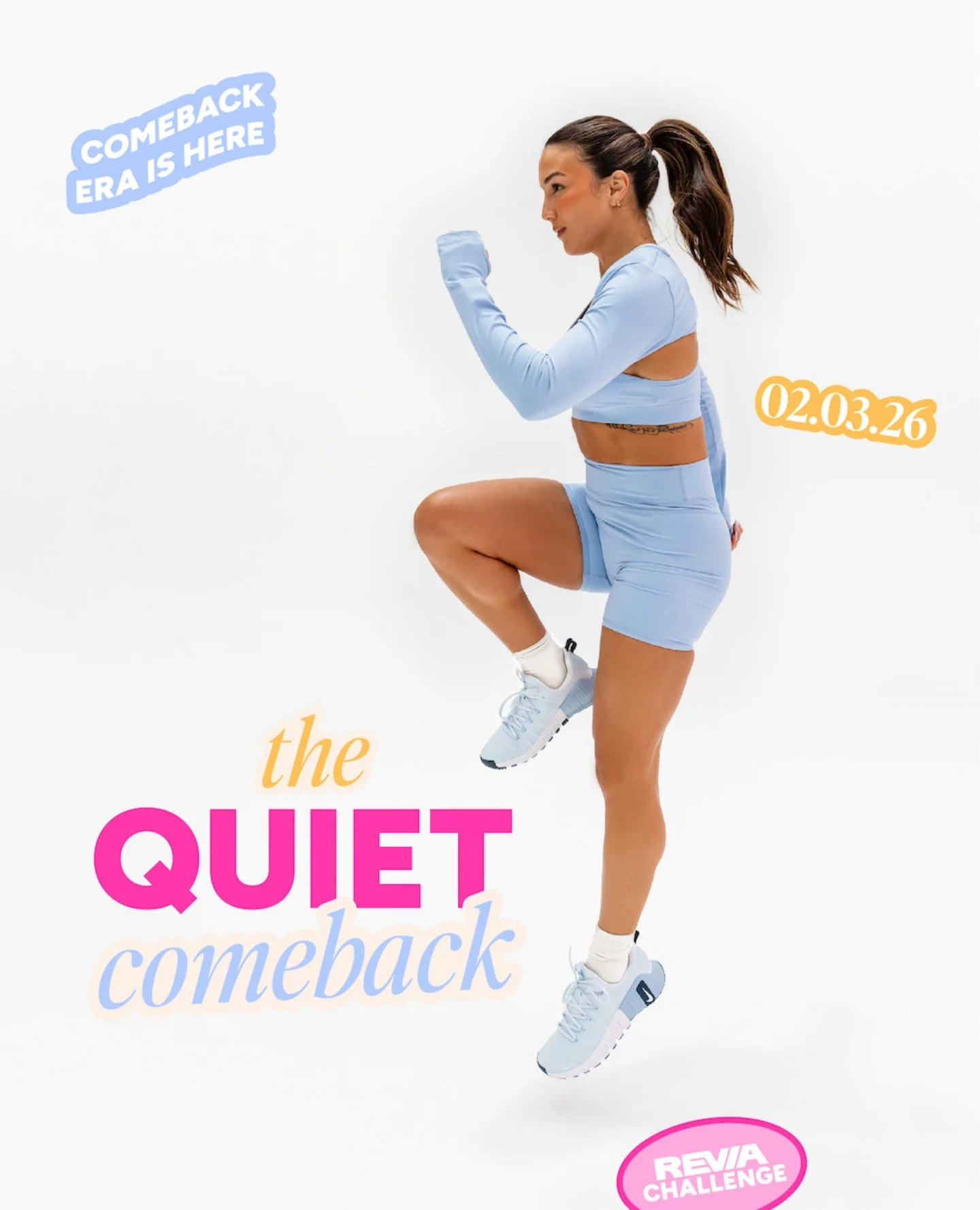 Your COMEBACK era is here!! 🙌⁠ ⁠
4 weeks. 4 workouts a week. We start 2nd March. ⁠
⁠
An at home challenge built around realistic commitment, not loudly, not perfectly, but consistently.⁠
⁠
No complicated schedules. No pressure to perform. Just manag