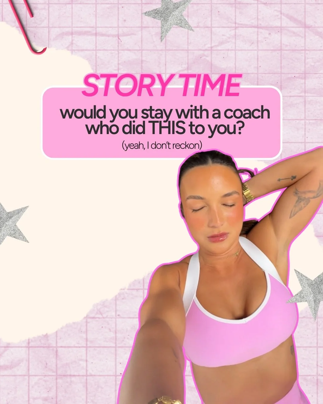 It your dream coach turned up late, made you doubt yourself, and ghosted you by day three&hellip; you&rsquo;d cancel her.

This isn&rsquo;t a guilt trip. it&rsquo;s the reframe i needed to hear about three years ago. every time you set the alarm and 