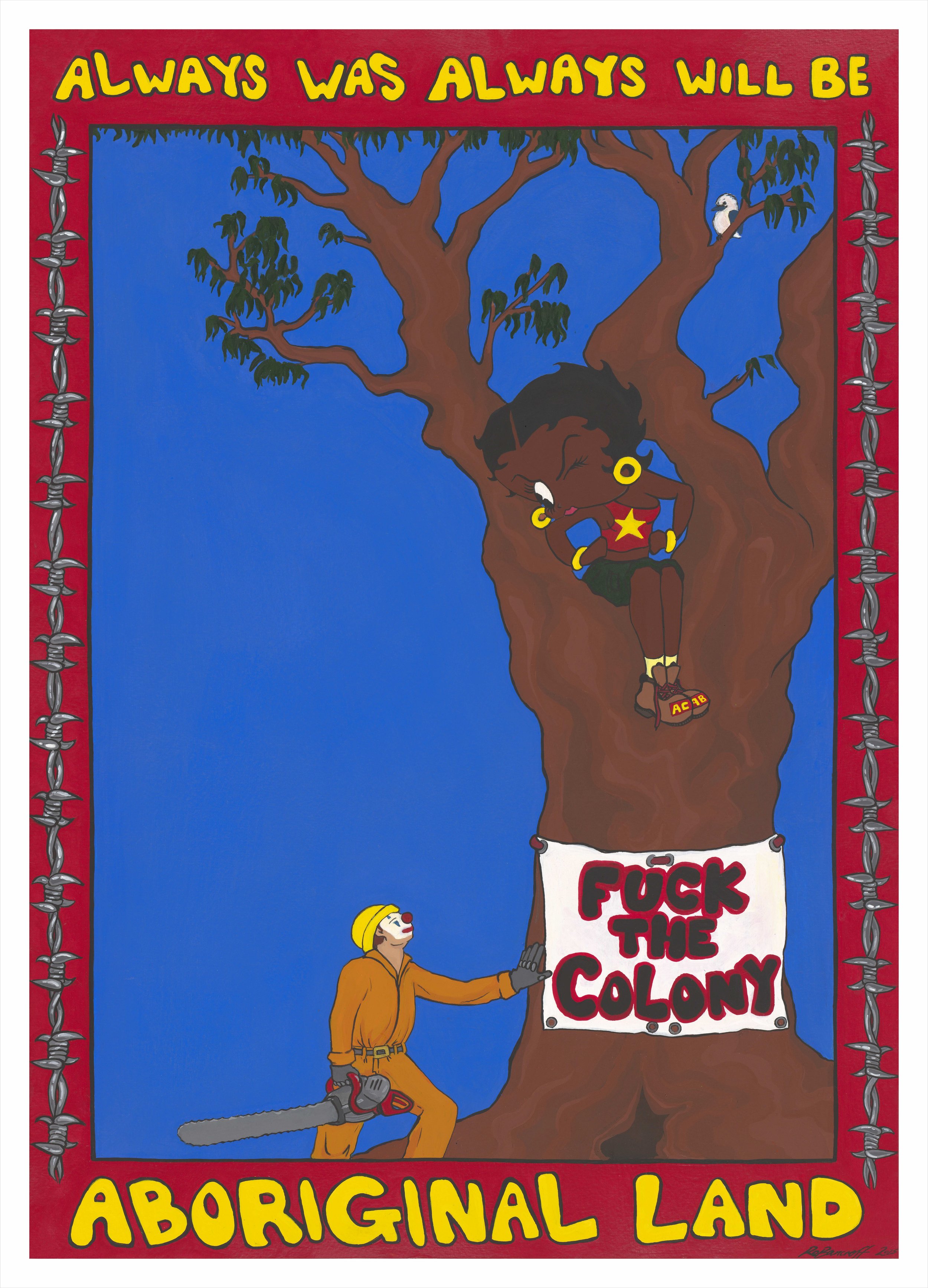 Blak Betty Print 'Fuck The Colony'