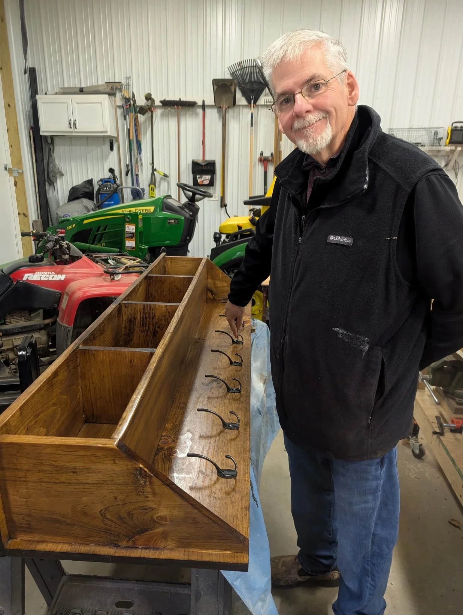 Wooden Shelf and Coat Hanger