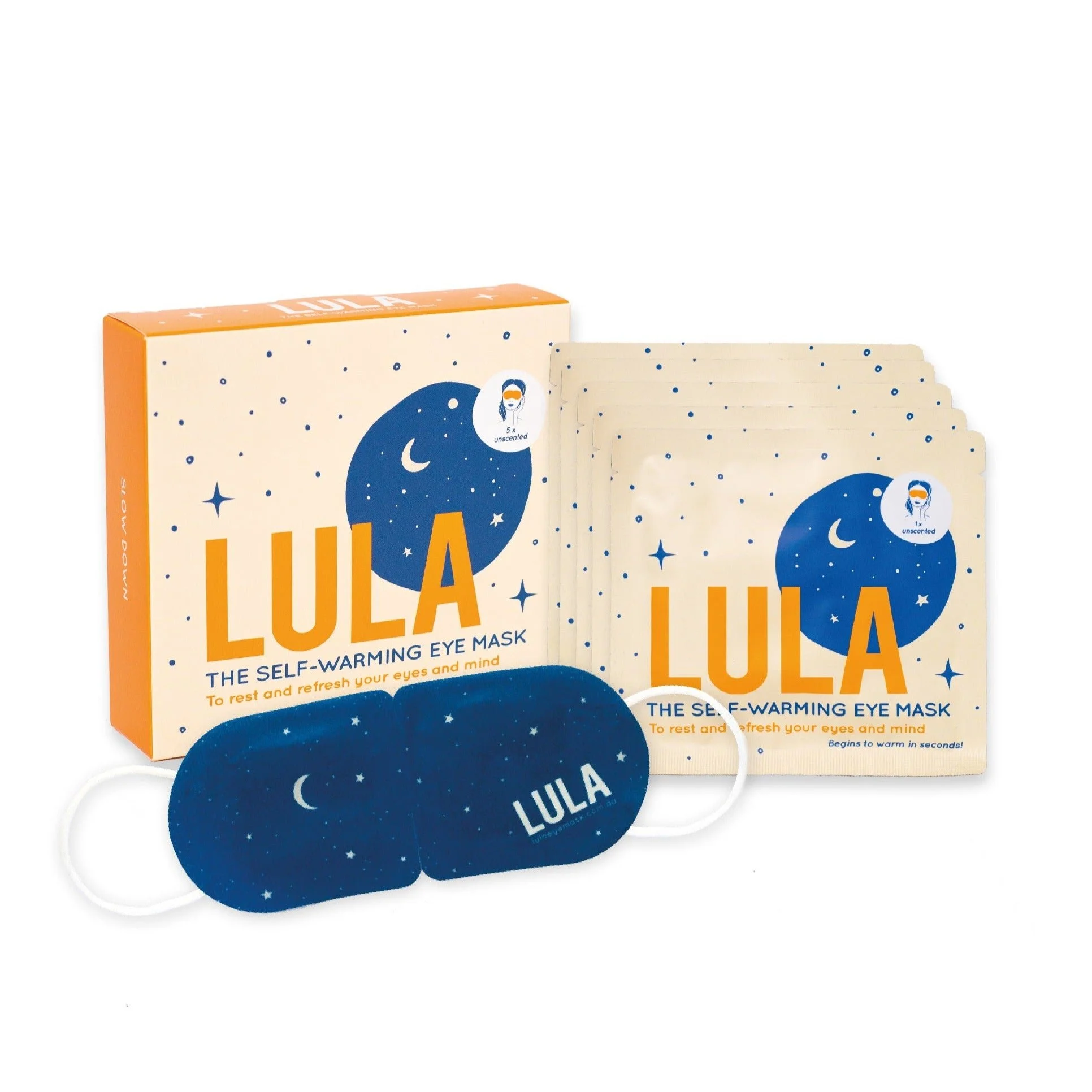 Lula Unscented Self-Warming Eye Mask (5 Masks)