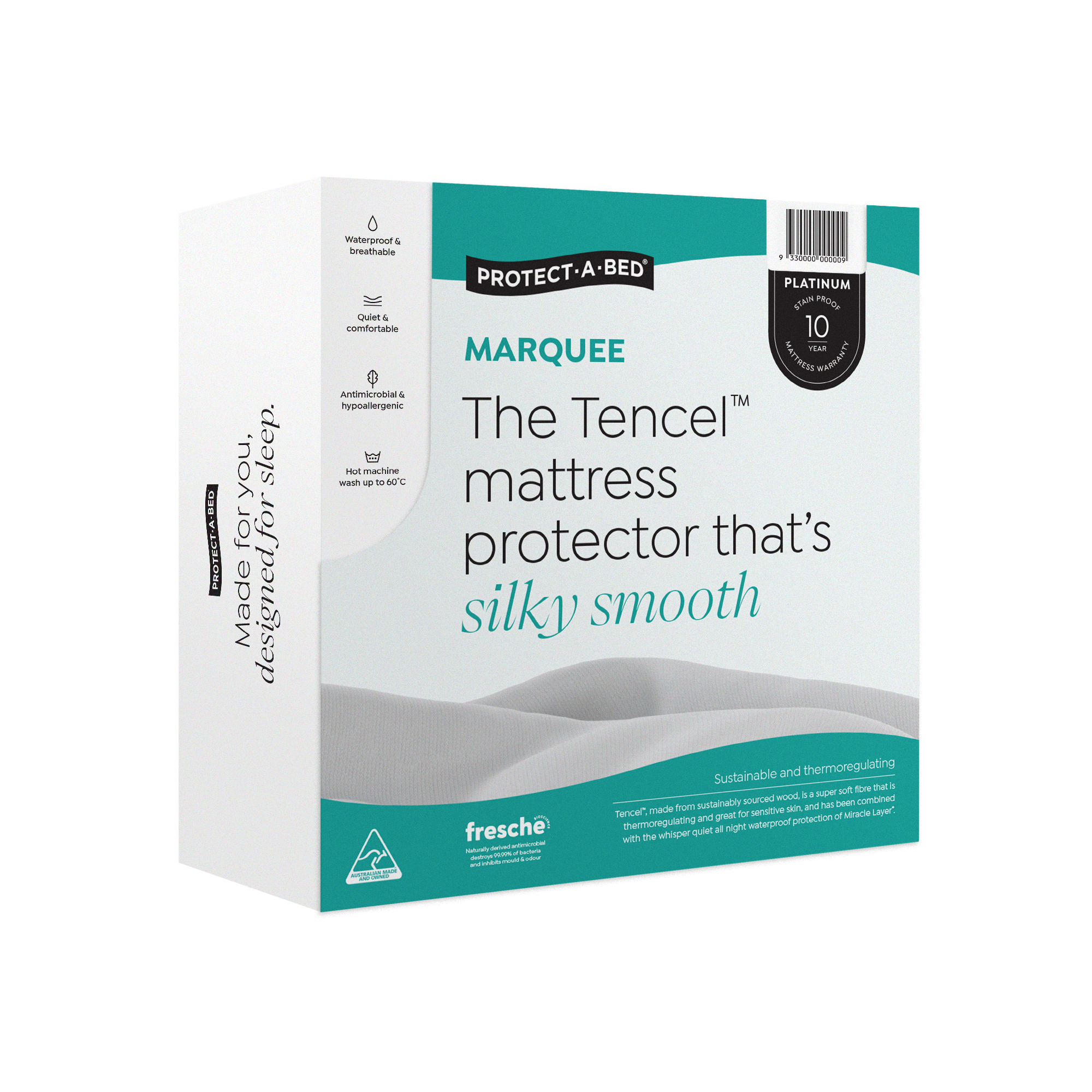 Protect-A-Bed Marquee Tencel™ Jersey Fitted Waterproof Mattress Protector at Oaten’s Beds R Us Casino