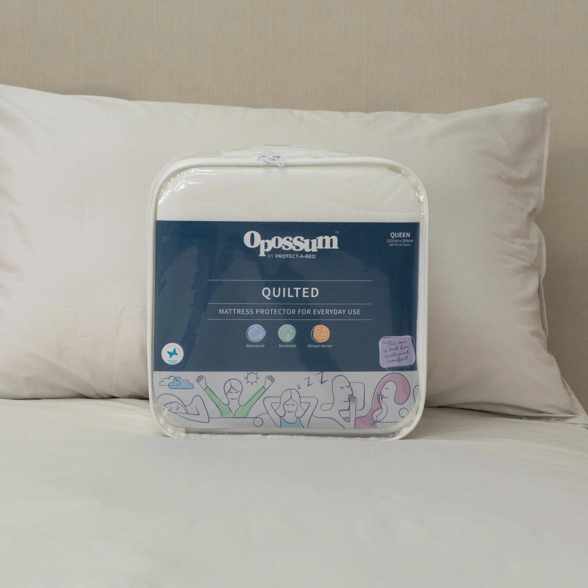 Protect-A-Bed Quilted Fitted Waterproof Mattress Protector (view 2) at Oaten’s Beds R Us Casino