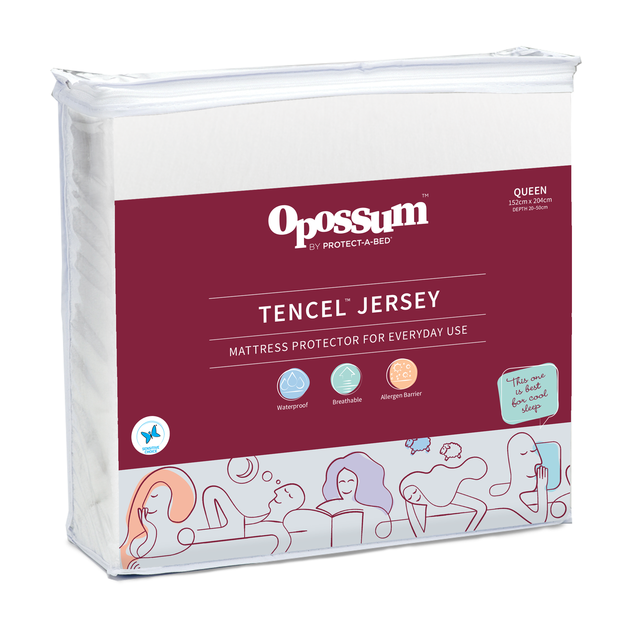 Protect-A-Bed Tencel™ Jersey Fitted Waterproof Mattress Protector at Oaten’s Beds R Us Casino
