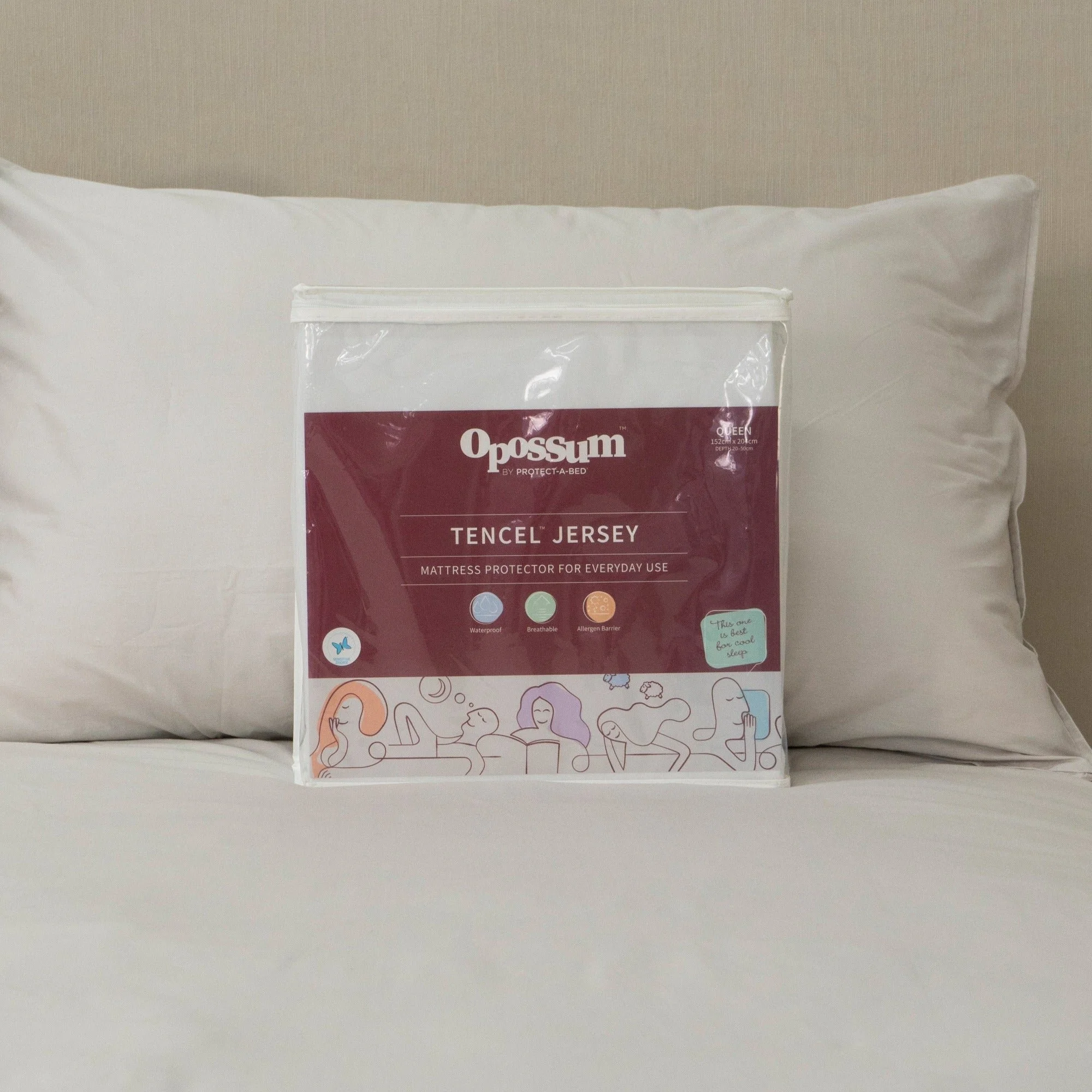 Protect-A-Bed Tencel™ Jersey Fitted Waterproof Mattress Protector (view 2) at Oaten’s Beds R Us Casino