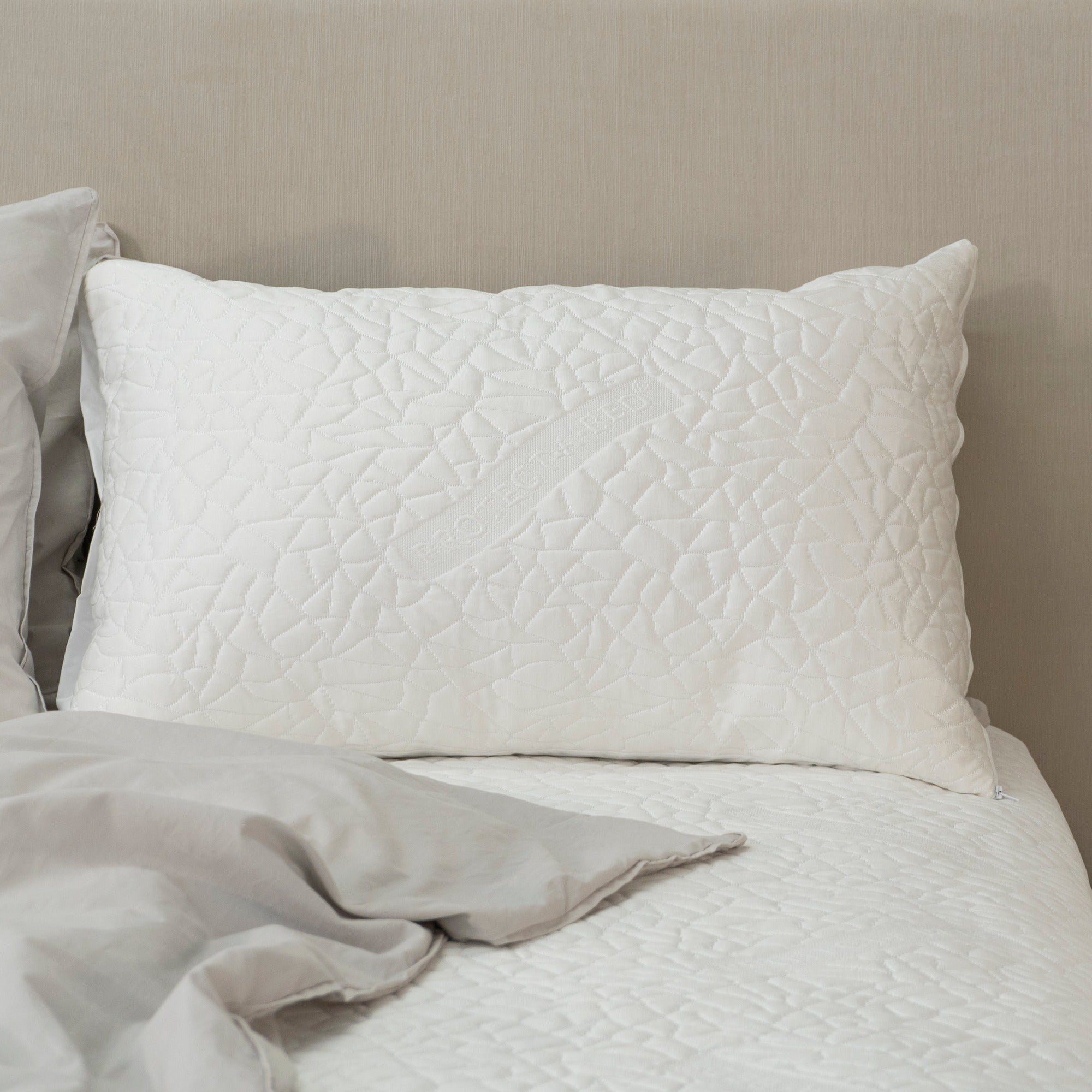 Protect-A-Bed Arctic Chill® Polartex™ Jacquard Waterproof Pillow Protector (view 3) at Oaten’s Beds R Us Casino