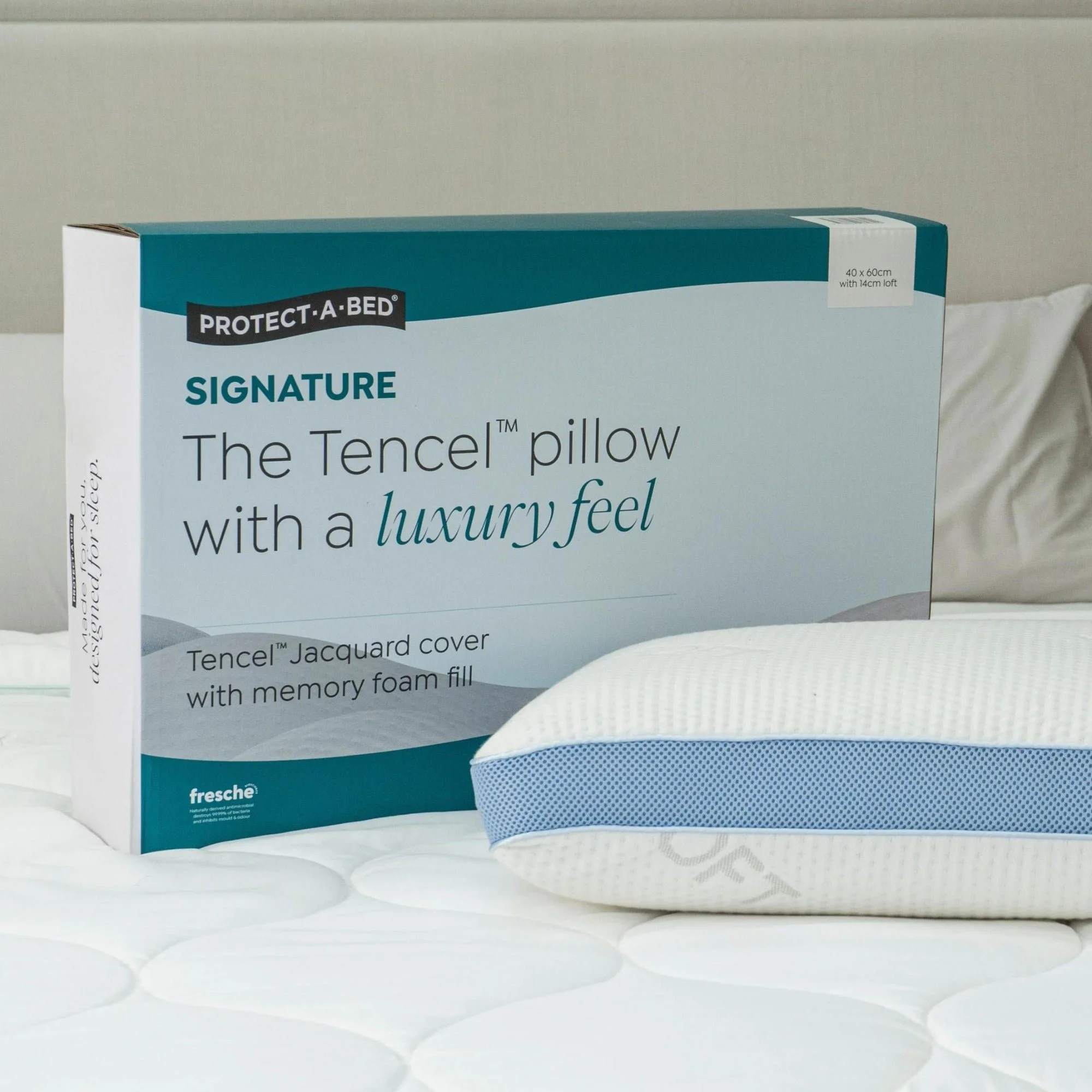 Protect-A-Bed Signature Tencel™ Jacquard Memory Foam Pillows (view 2) at Oaten’s Beds R Us Casino