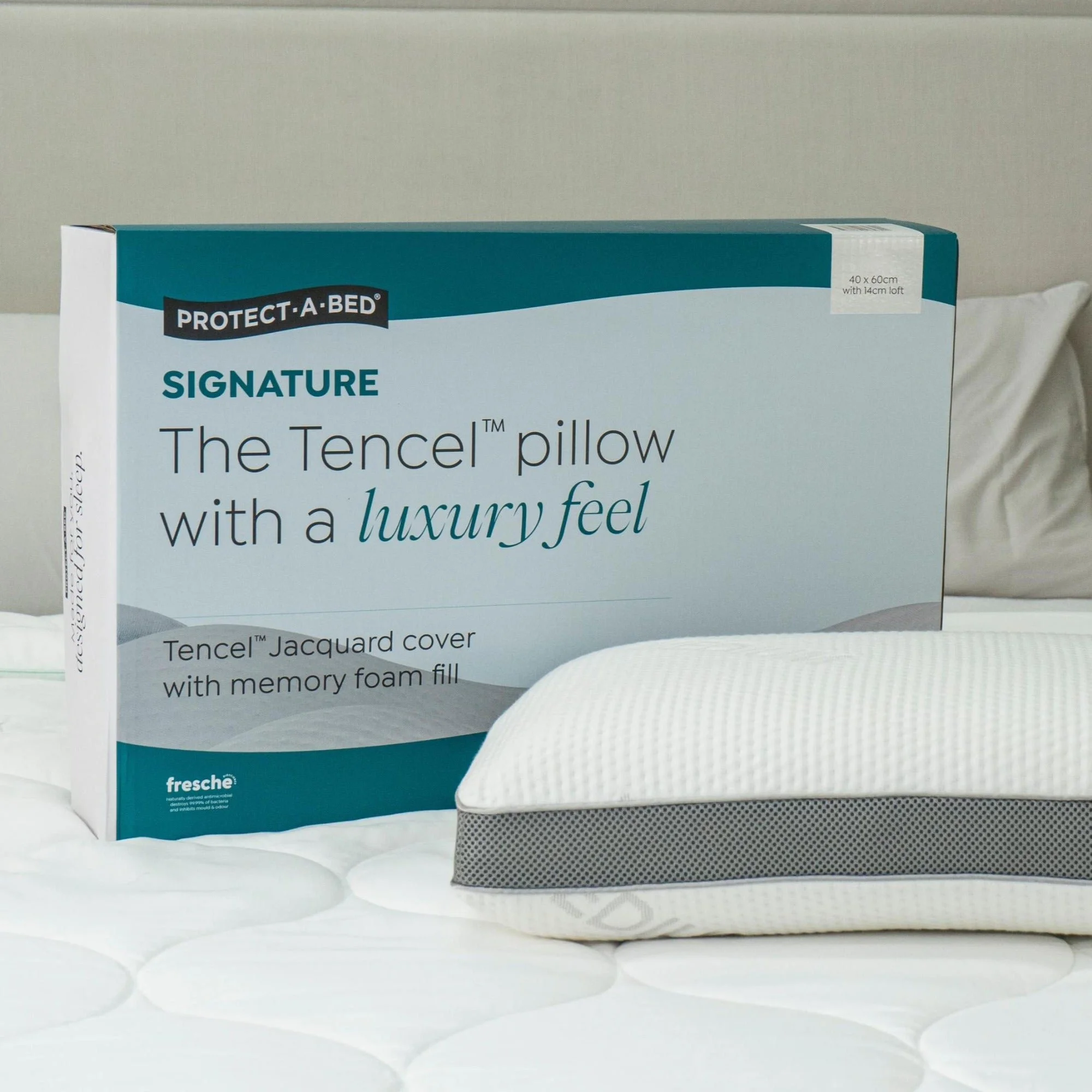 Protect-A-Bed Signature Tencel™ Jacquard Memory Foam Pillows (view 7) at Oaten’s Beds R Us Casino