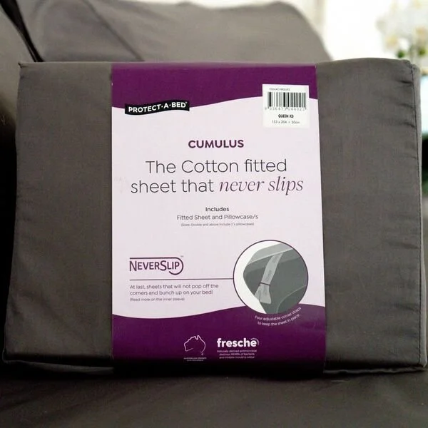 Protect-A-Bed Cumulus Cotton Tailored Neverslip™ Fitted Sheets and Pillowcases (view 5) at Oaten’s Beds R Us Casino