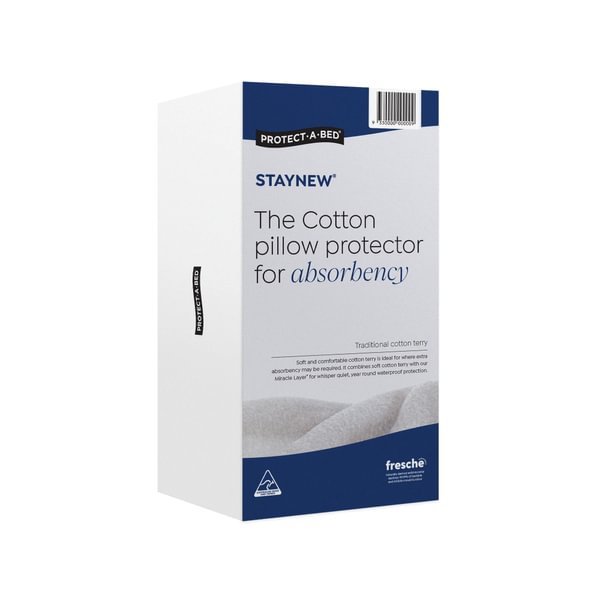 Protect-A-Bed Staynew Cotton Terry Waterproof Pillow Protector at Oaten’s Beds R Us Casino