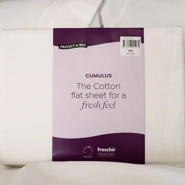 Protect-A-Bed Cumulus Cotton Flat Sheets at Oaten’s Beds R Us Casino