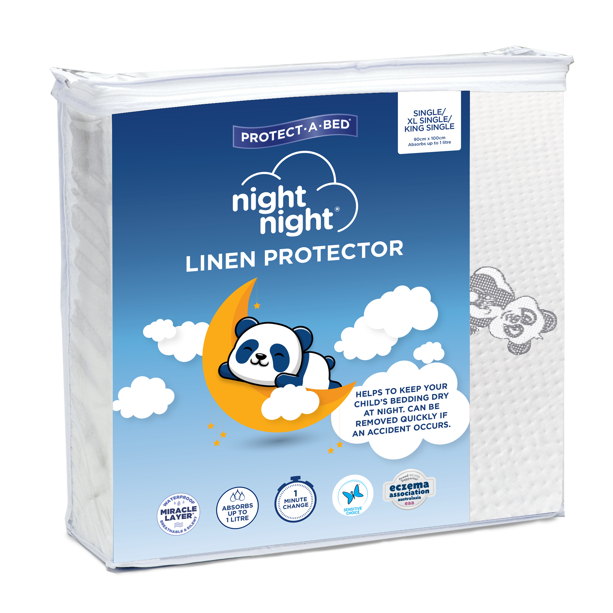 Protect-A-Bed Night Night™ Waterproof Linen Protector at Oaten’s Beds R Us Casino