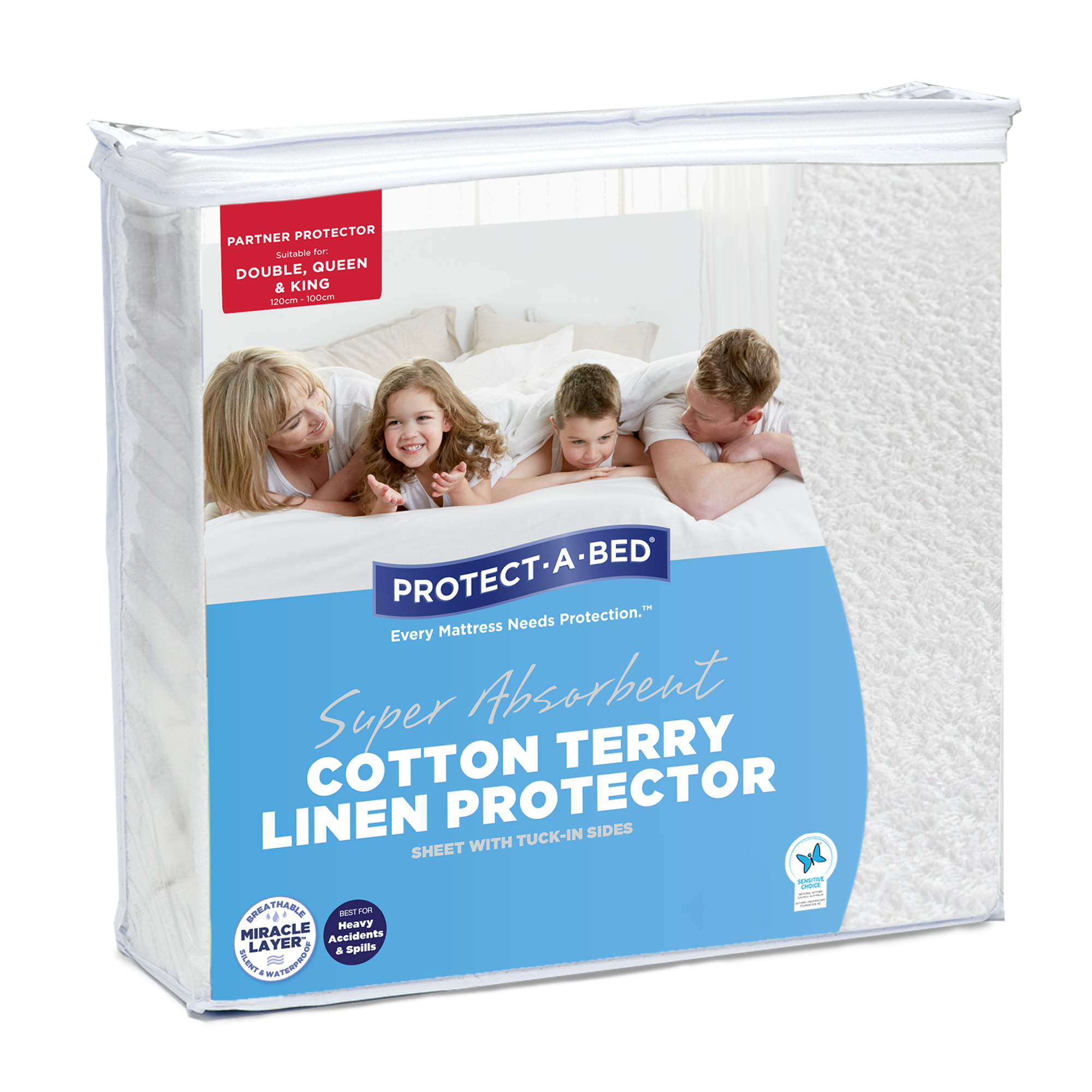 Protect-A-Bed Cotton Terry Waterproof Linen Protector at Oaten’s Beds R Us Casino