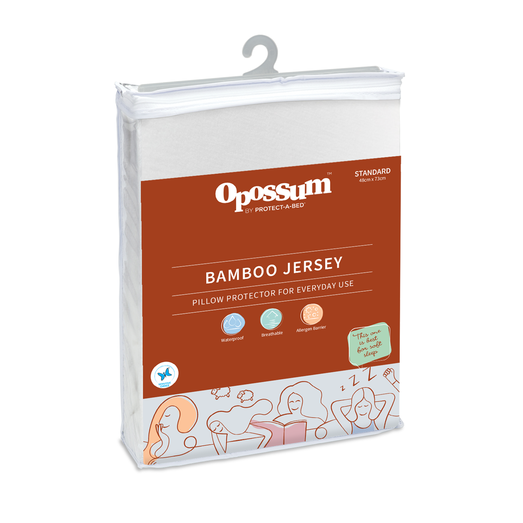 Protect-A-Bed Bamboo Jersey Fitted Waterproof Pillow Protector at Oaten’s Beds R Us Casino