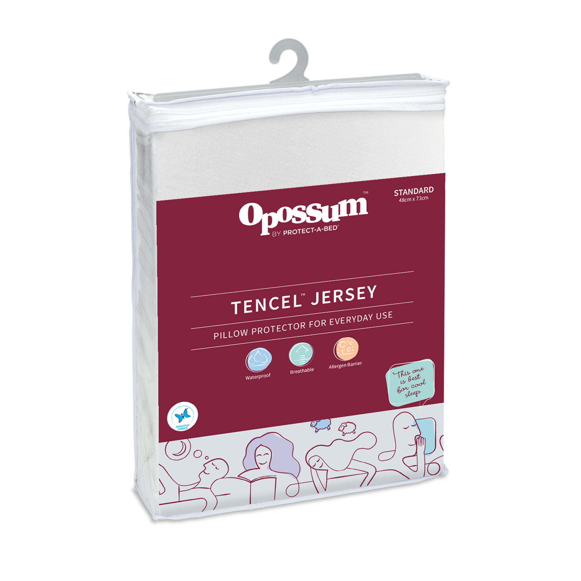Protect-A-Bed Tencel™ Jersey Fitted Waterproof Pillow Protector at Oaten’s Beds R Us Casino