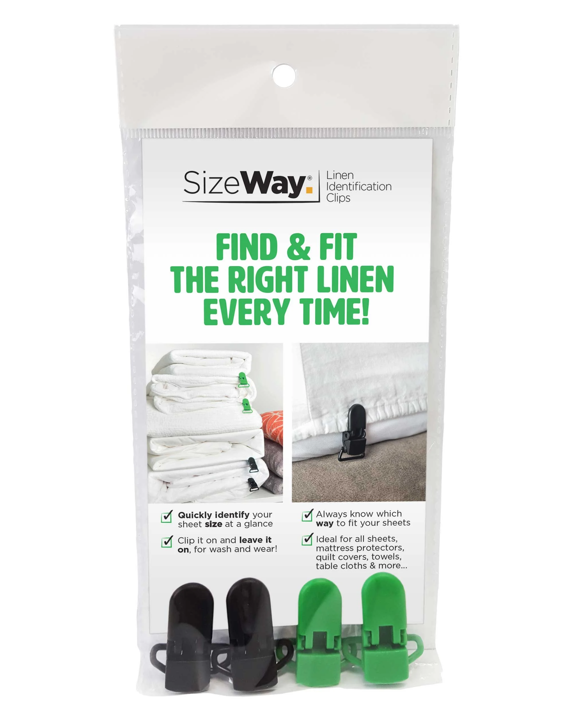 Protect-A-Bed Sizeway Linen Organisation Clips at Oaten’s Beds R Us Casino