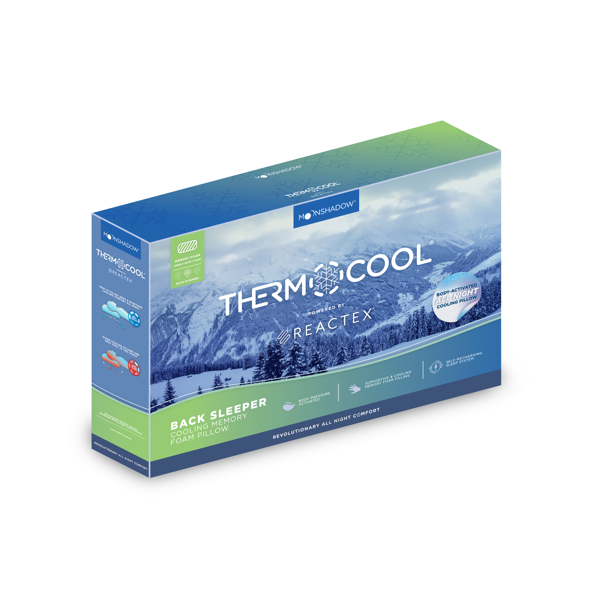 Protect-A-Bed Thermocool® Back Sleeper Pillow at Oaten’s Beds R Us Casino