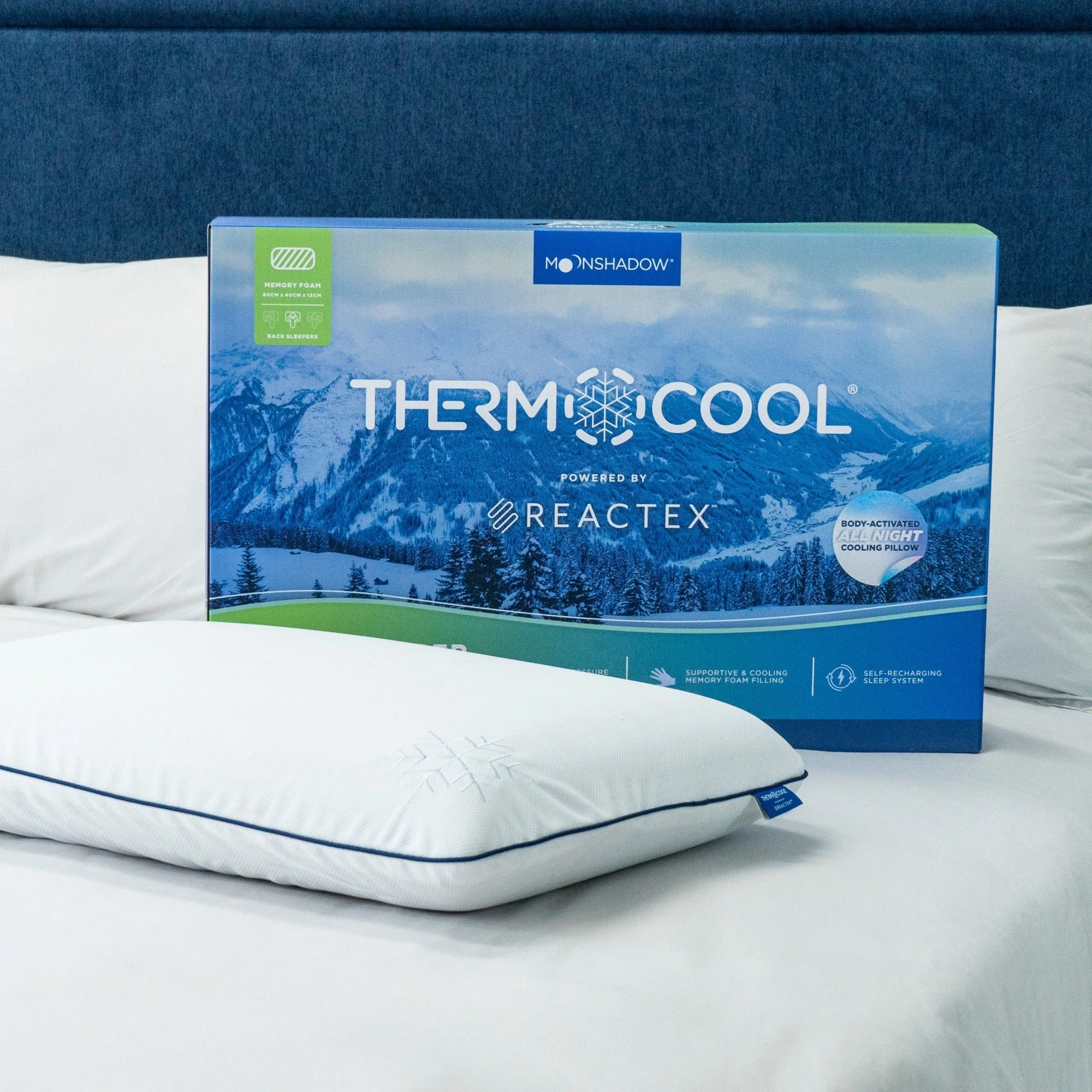 Protect-A-Bed Thermocool® Back Sleeper Pillow (view 2) at Oaten’s Beds R Us Casino