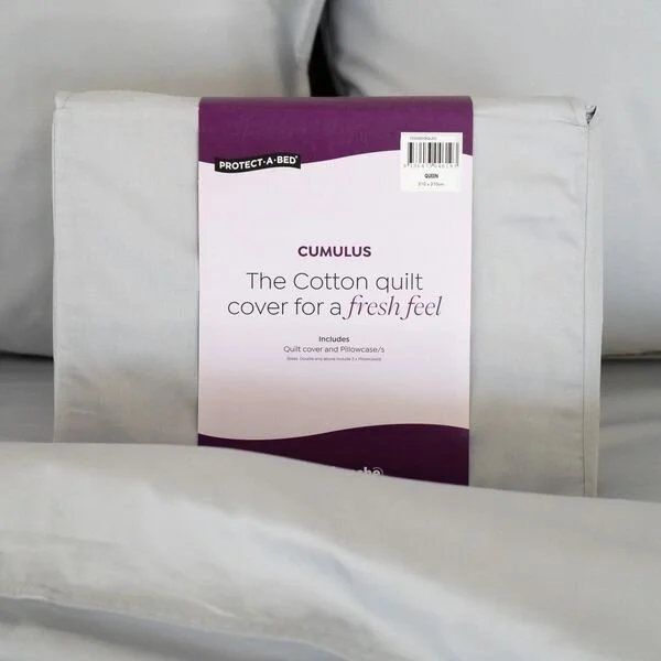 Protect-A-Bed Cumulus Cotton Quilt Cover Sets (view 3) at Oaten’s Beds R Us Casino