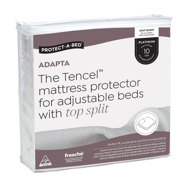 Protect-A-Bed Adapta  Tencel™ Jacquard Mattress Protectors for Adjustable Beds with a Top Split at Oaten’s Beds R Us Casino