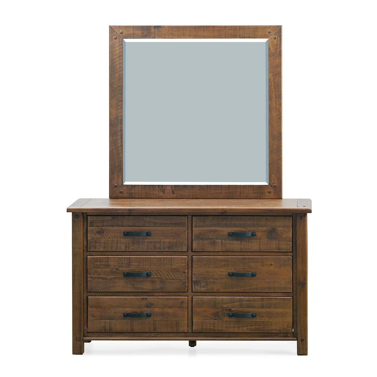 Longyard Dresser with Mirror (view 3) at Oaten’s Beds R Us Casino