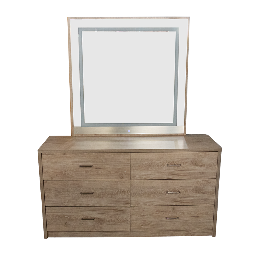 Nook Dresser with Mirror (view 2) at Oaten’s Beds R Us Casino