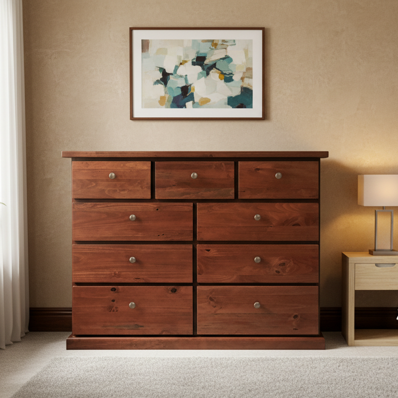 Hunter 9 Drawer Tallboy at Oaten’s Beds R Us Casino