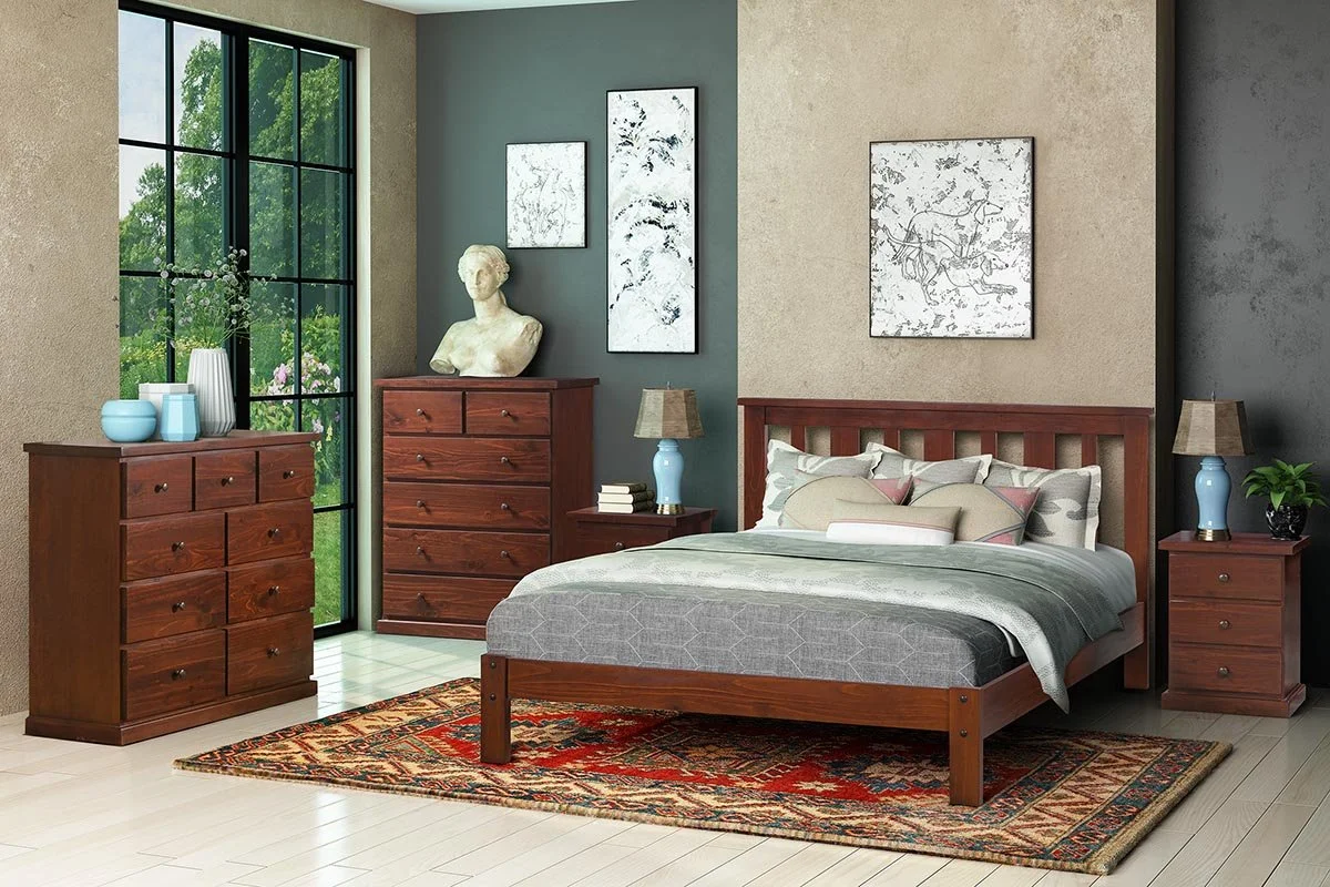 Hunter 9 Drawer Tallboy (view 3) at Oaten’s Beds R Us Casino