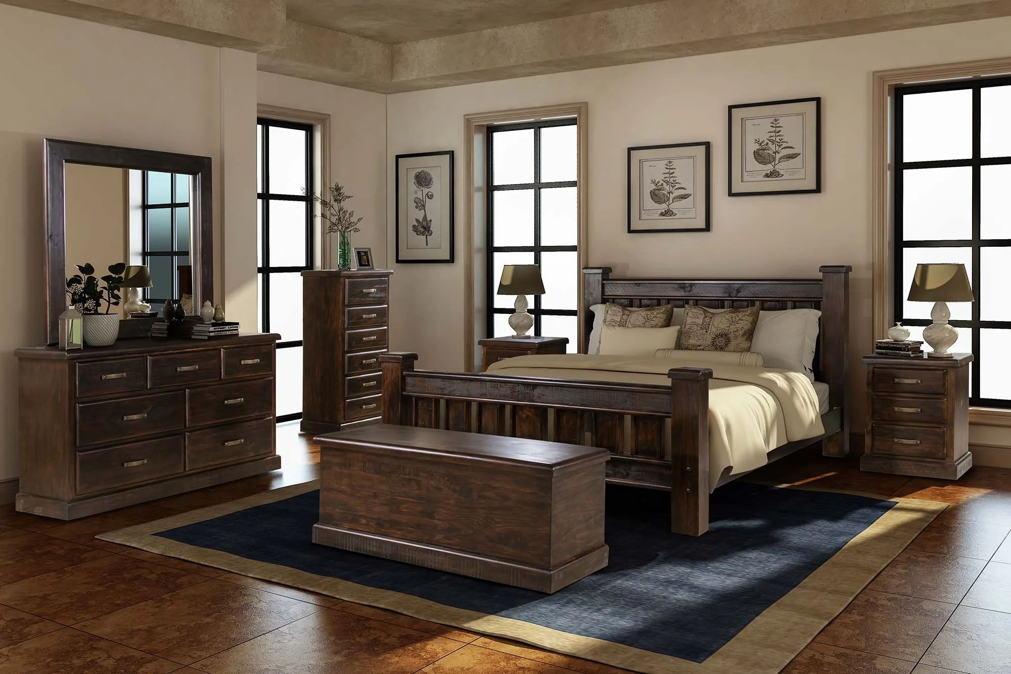 Caribbean Blanket Box with Drawers (view 4) at Oaten’s Beds R Us Casino