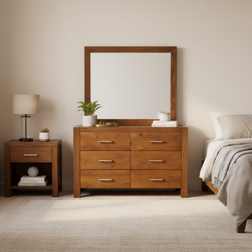 Cottesloe Dresser and Mirror at Oaten’s Beds R Us Casino
