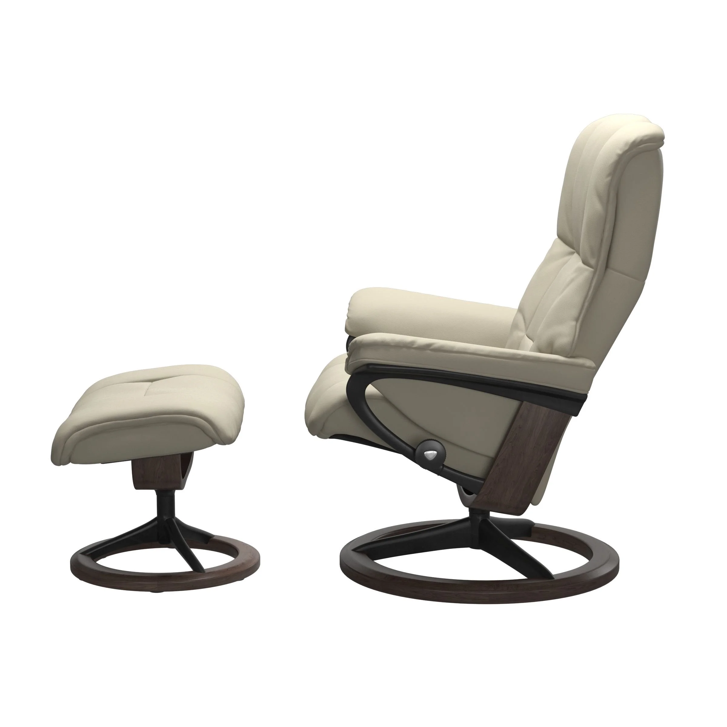 Stressless® Mayfair Signature / Cross Recliner & Footstool – view 2 at Oaten’s Casino NSW