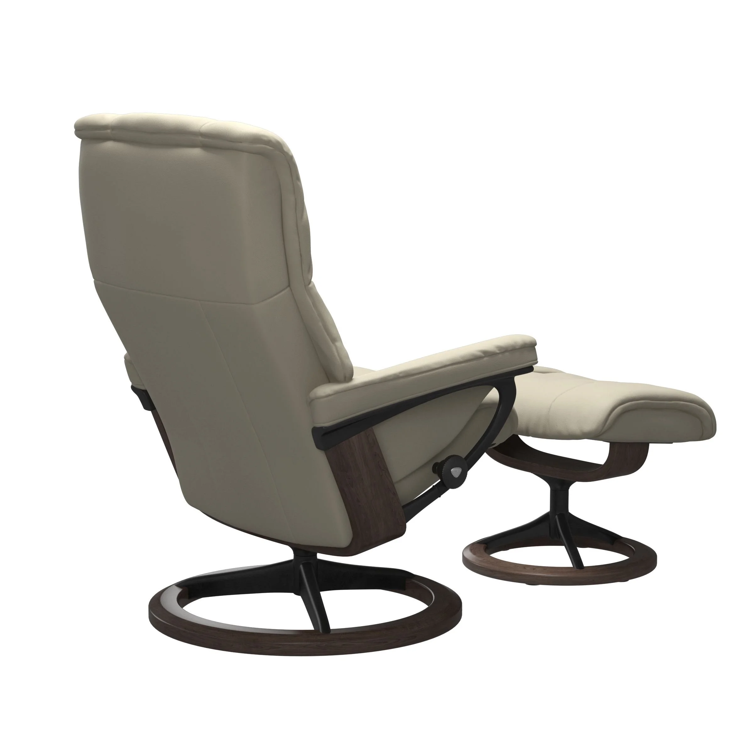 Stressless® Mayfair Signature / Cross Recliner & Footstool – view 4 at Oaten’s Casino NSW