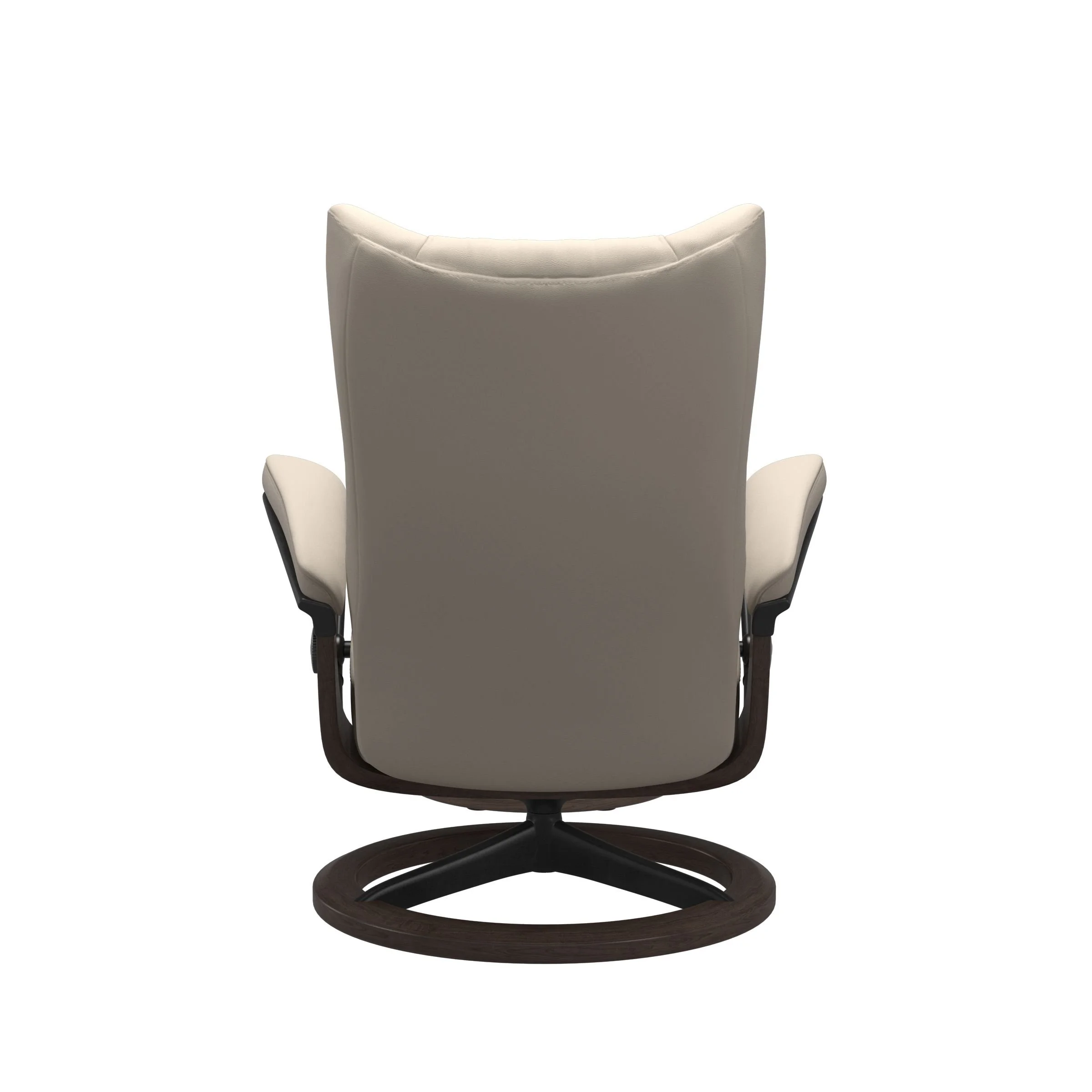 Stressless® Wing Signature / Cross Recliner & Footstool – view 3 at Oaten’s Casino NSW