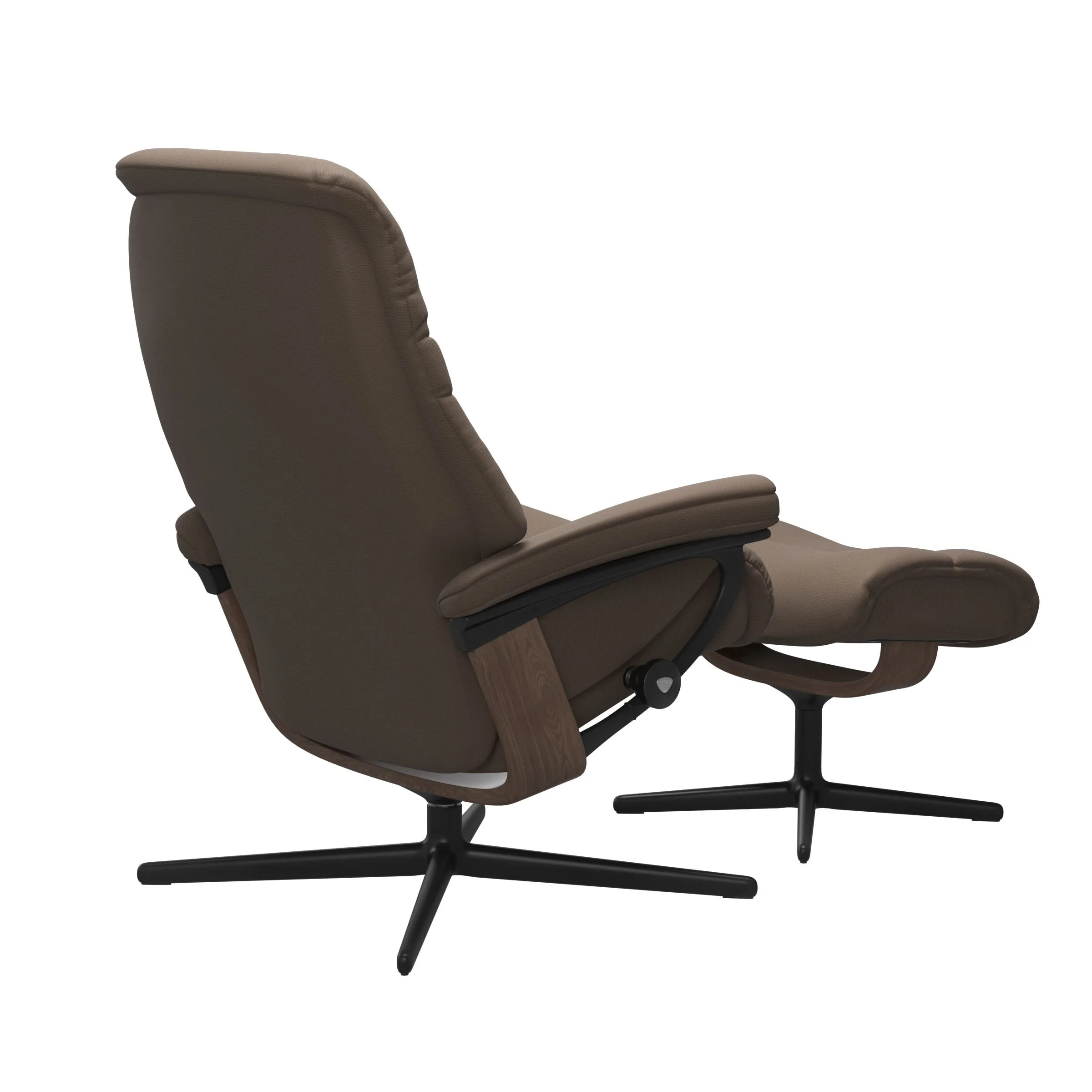 Stressless® Sunrise Signature / Cross Recliner & Footstool – view 4 at Oaten’s Casino NSW