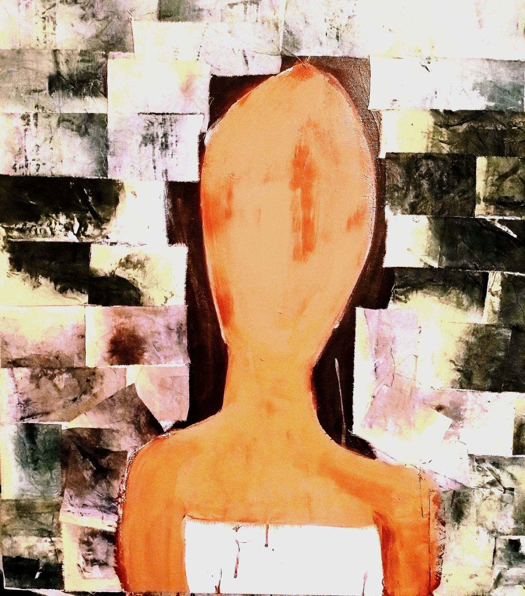 This work from the Held Figure series explores the quiet tension between containment and exposure. The figure is simplified and faceless, reduced to an essential form that feels both protected and vulnerable, held within a structured, almost architec