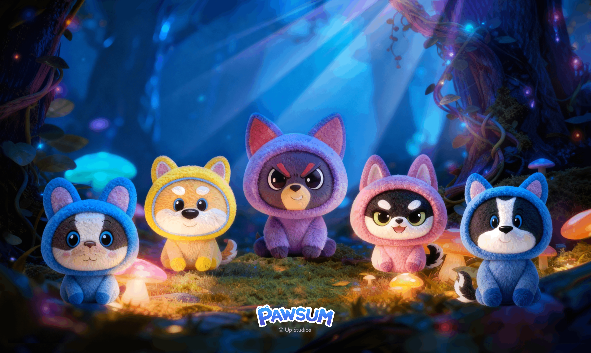 PAWSUM Playmat - Mushroom Dogs