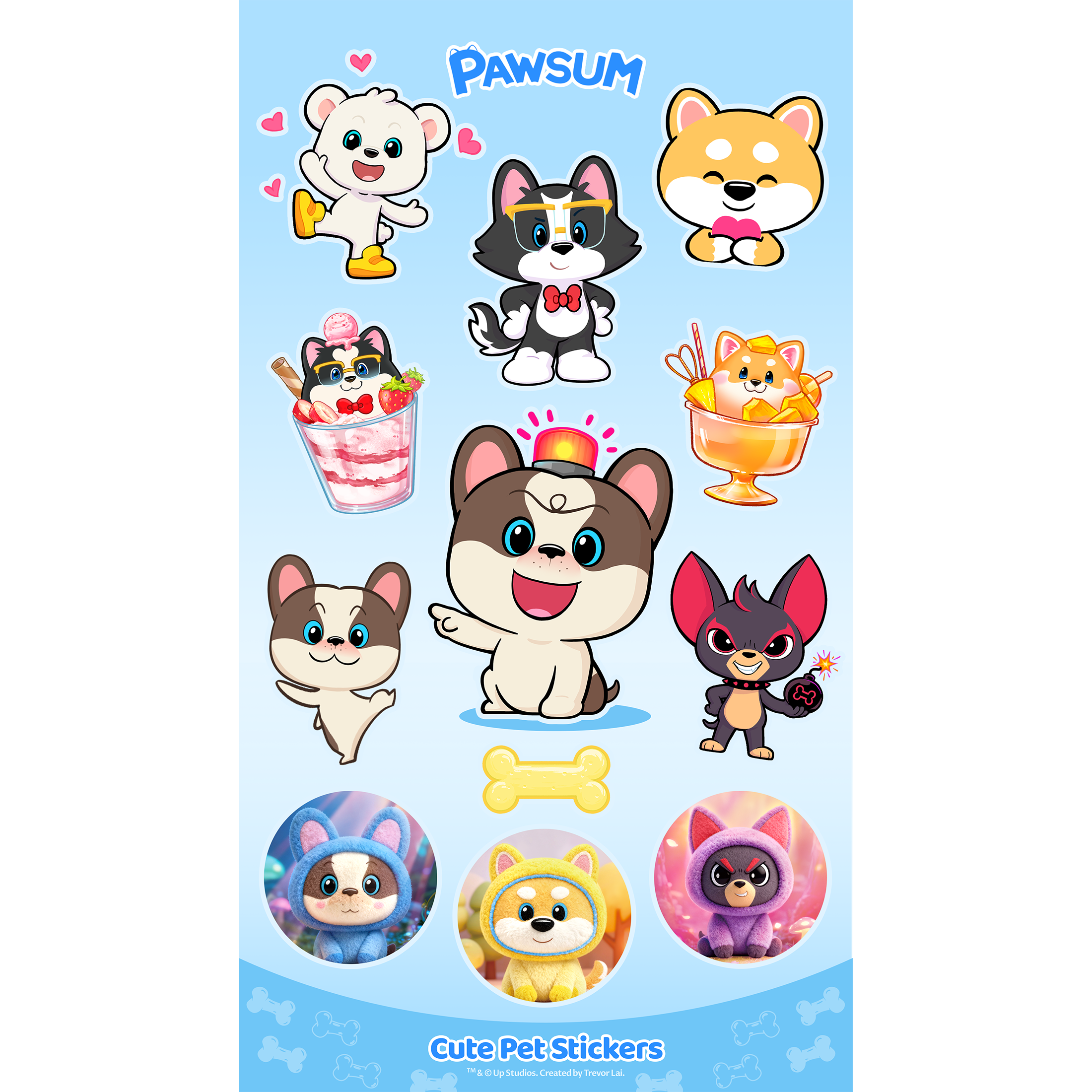 PAWSUM Stickers - Dogs