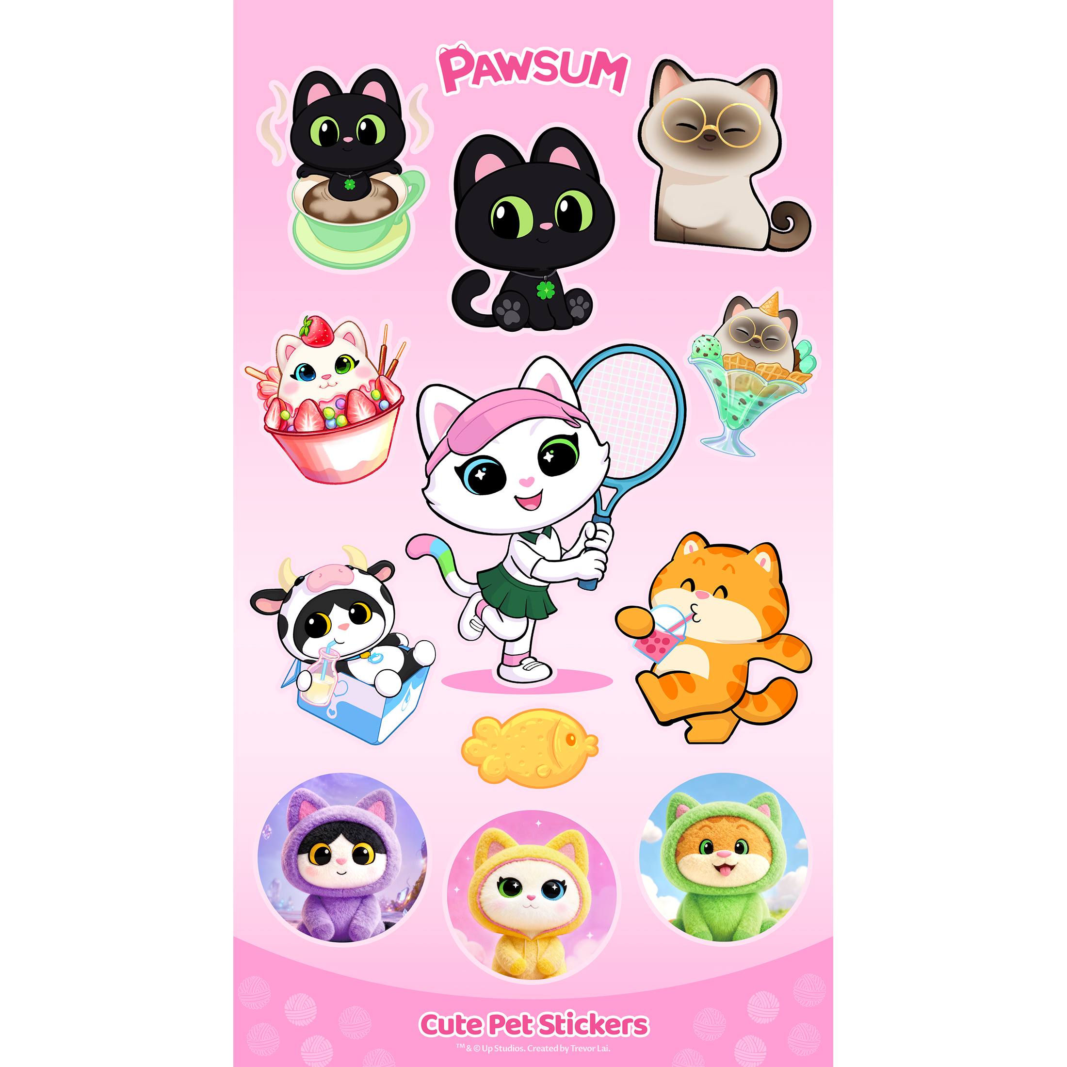 PAWSUM Sticker - Cats