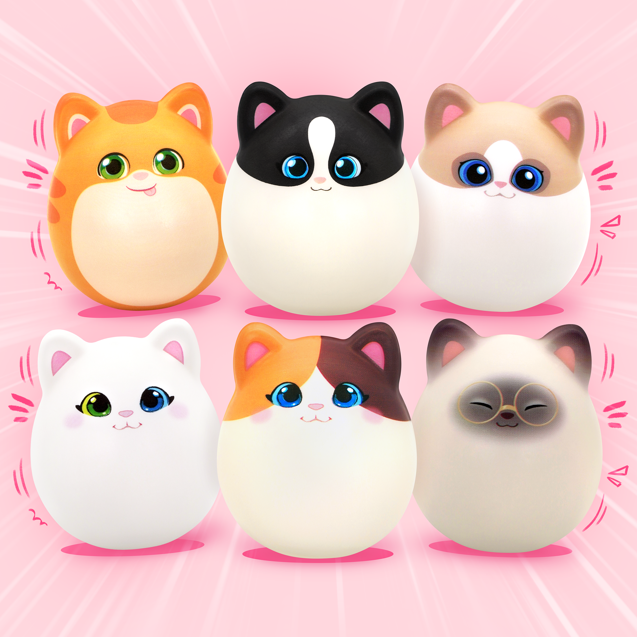 SqueezeePets Toys - Cats (6 breeds to choose from)