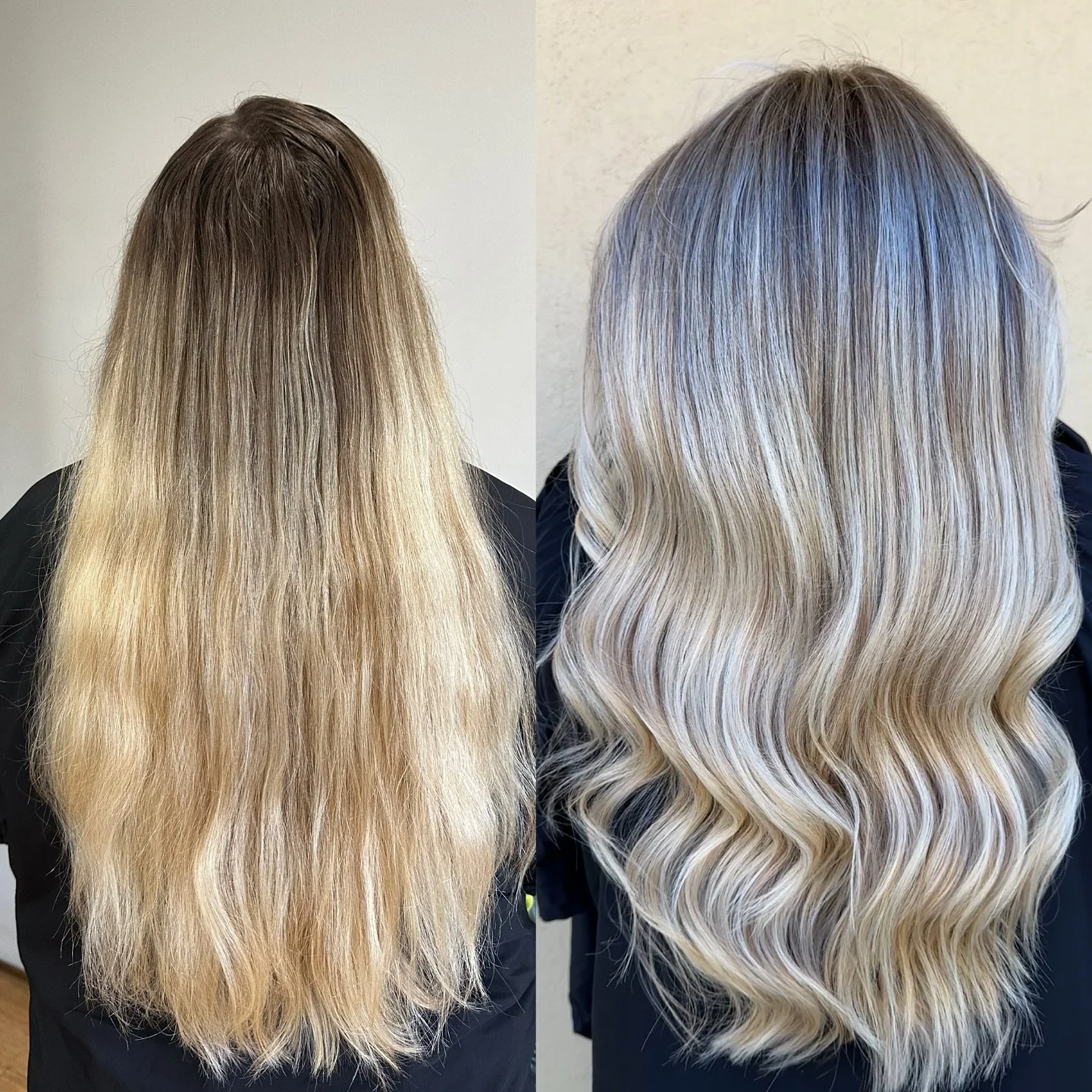 ✨Before and after blonde transformation 
#southmelbournehairdresser #portmelbournehairdresser #melbourneblondehair #melbournebalayagespecialist #melbournebalayage