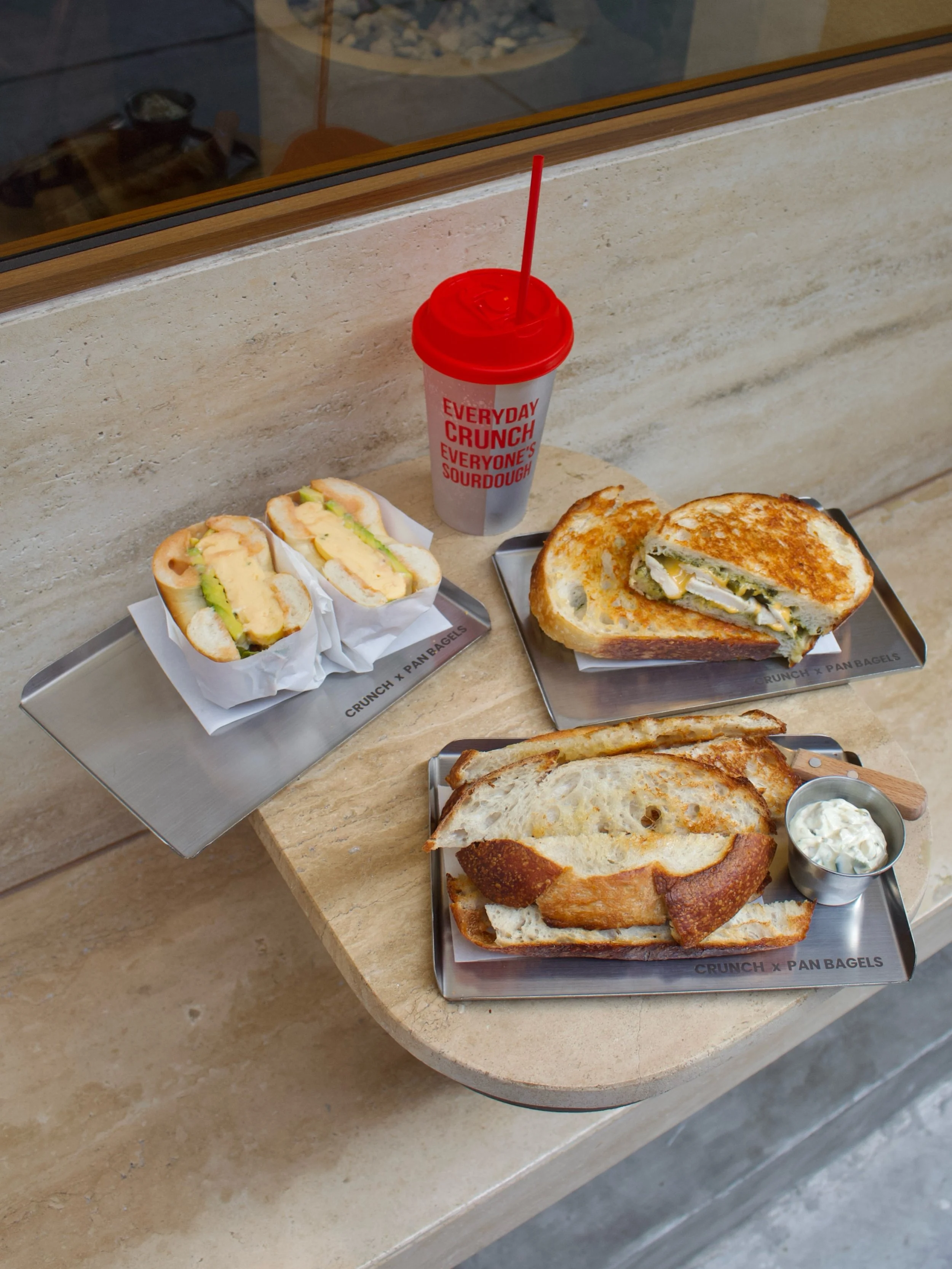 @crunch.bangkok x @pan.bagels now open in Sathorn 

Serving up freshly baked sourdough bread daily, loaded sourdough sandwiches, authentic New York-style bagels and creative sides that make it hard to order just one thing

The menu also has plenty of