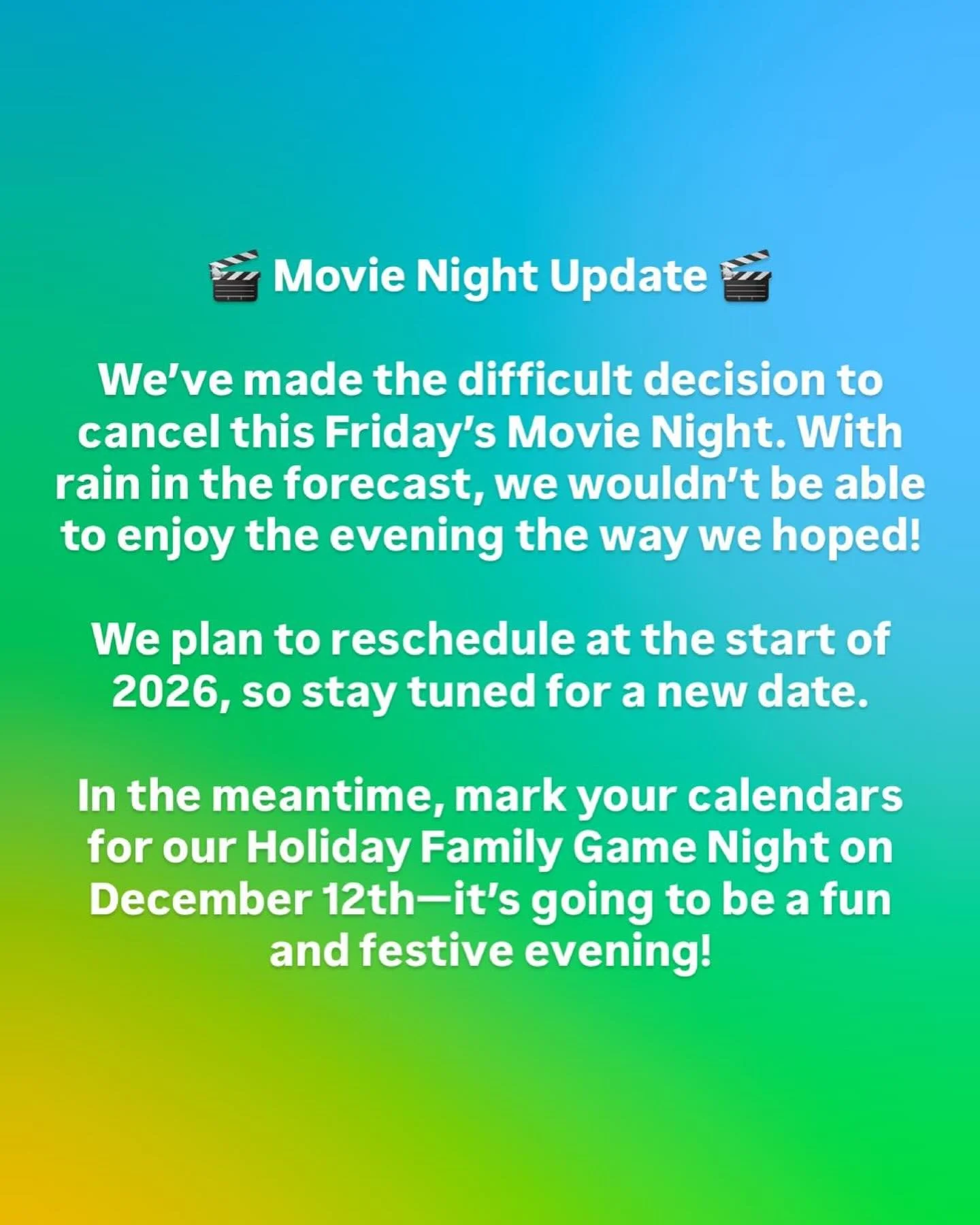 See everyone on DECEMBER 12th! 🎲🃏&clubs;️