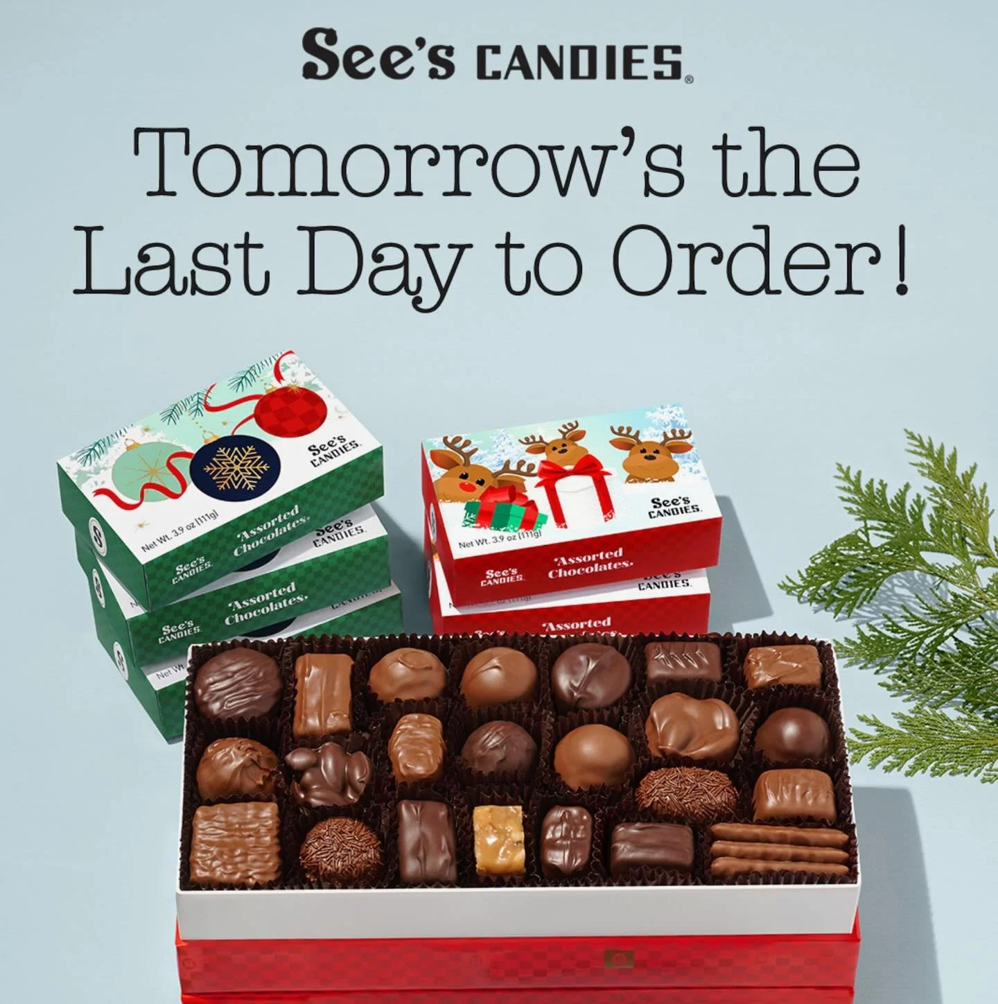 🎉 Tomorrow is the LAST DAY to order See&rsquo;s Candy! 🎉 🍬 

See&rsquo;s Candy is here! Support our school by ordering through our See&rsquo;s storefront &mdash; and don&rsquo;t forget to share with friends, family, and coworkers. Every sweet purc