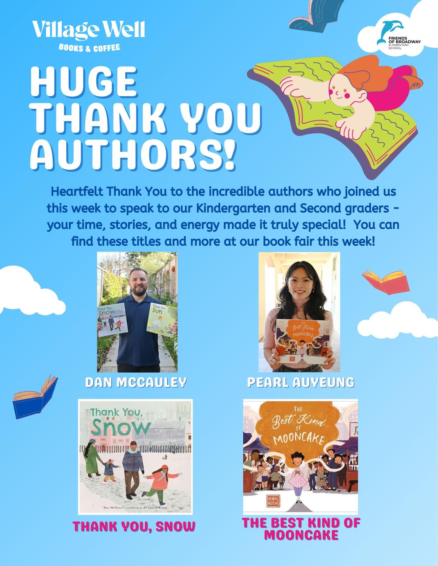 Thank you again to all of the Authors!  Also, thank you to @villagewellcc for partnering with us!