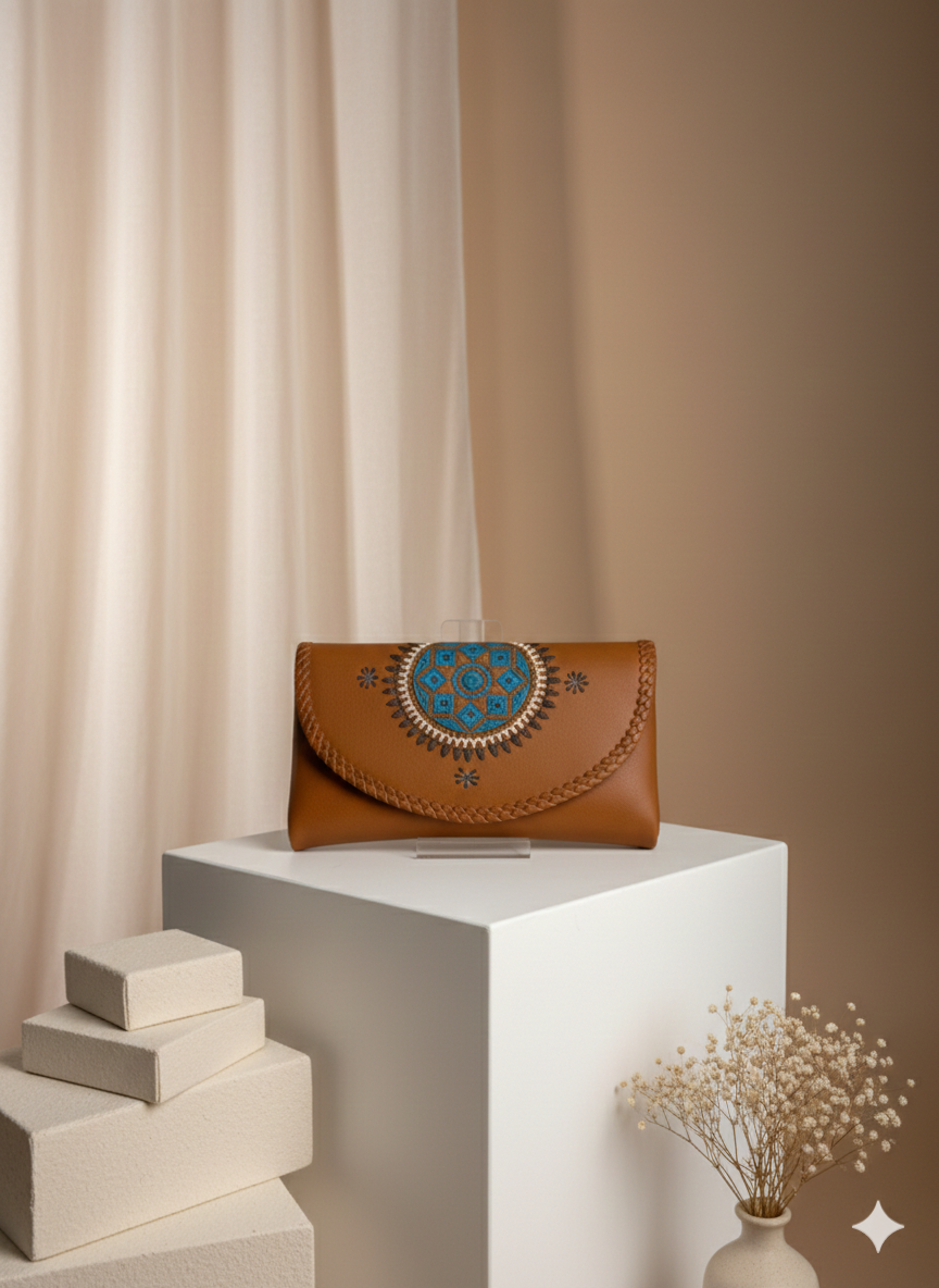 Bohemian Soft Leather Carve Wallet