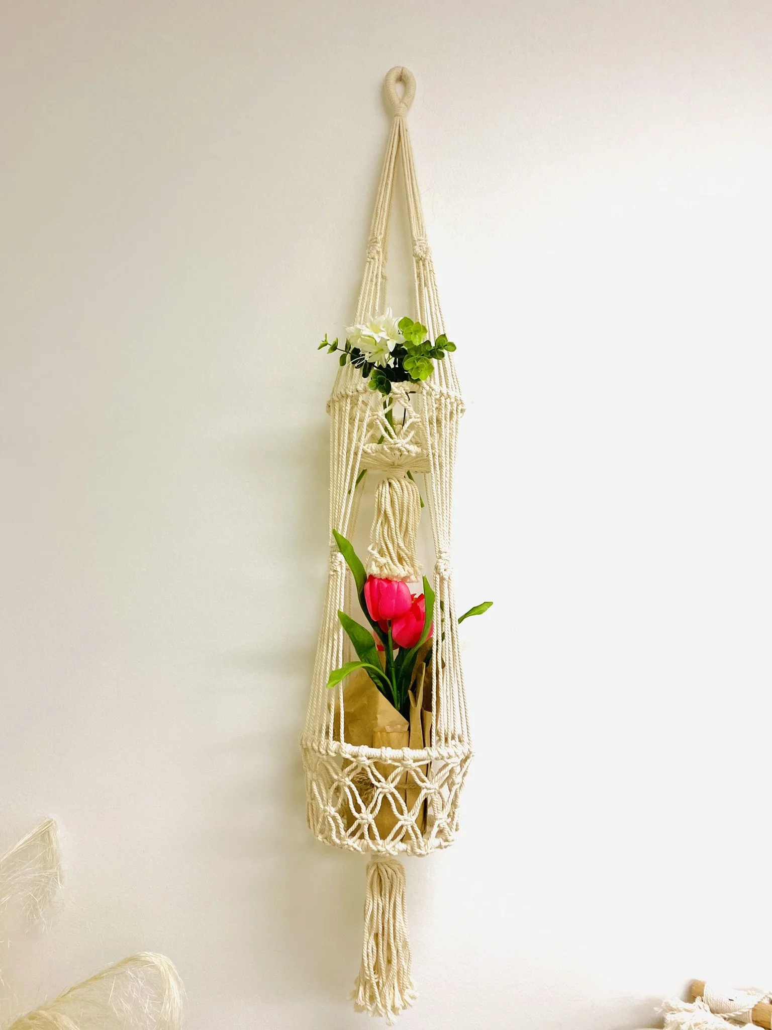 Double Layers Hanging Plant Macrame