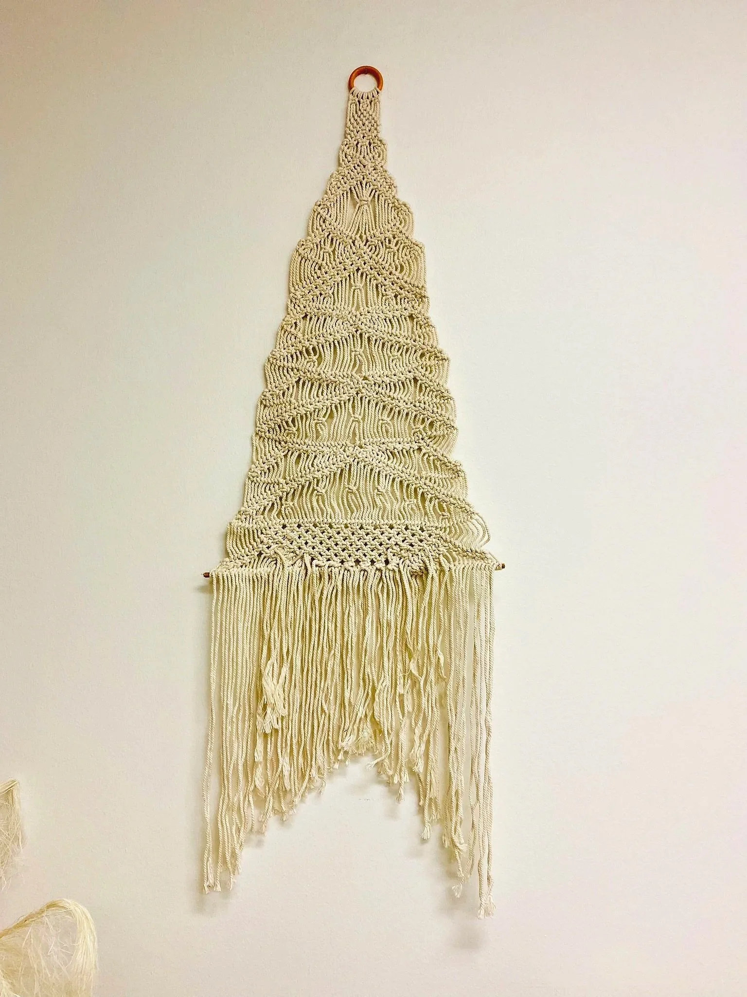 Bohemian Triangle Macrame Wall Decor
